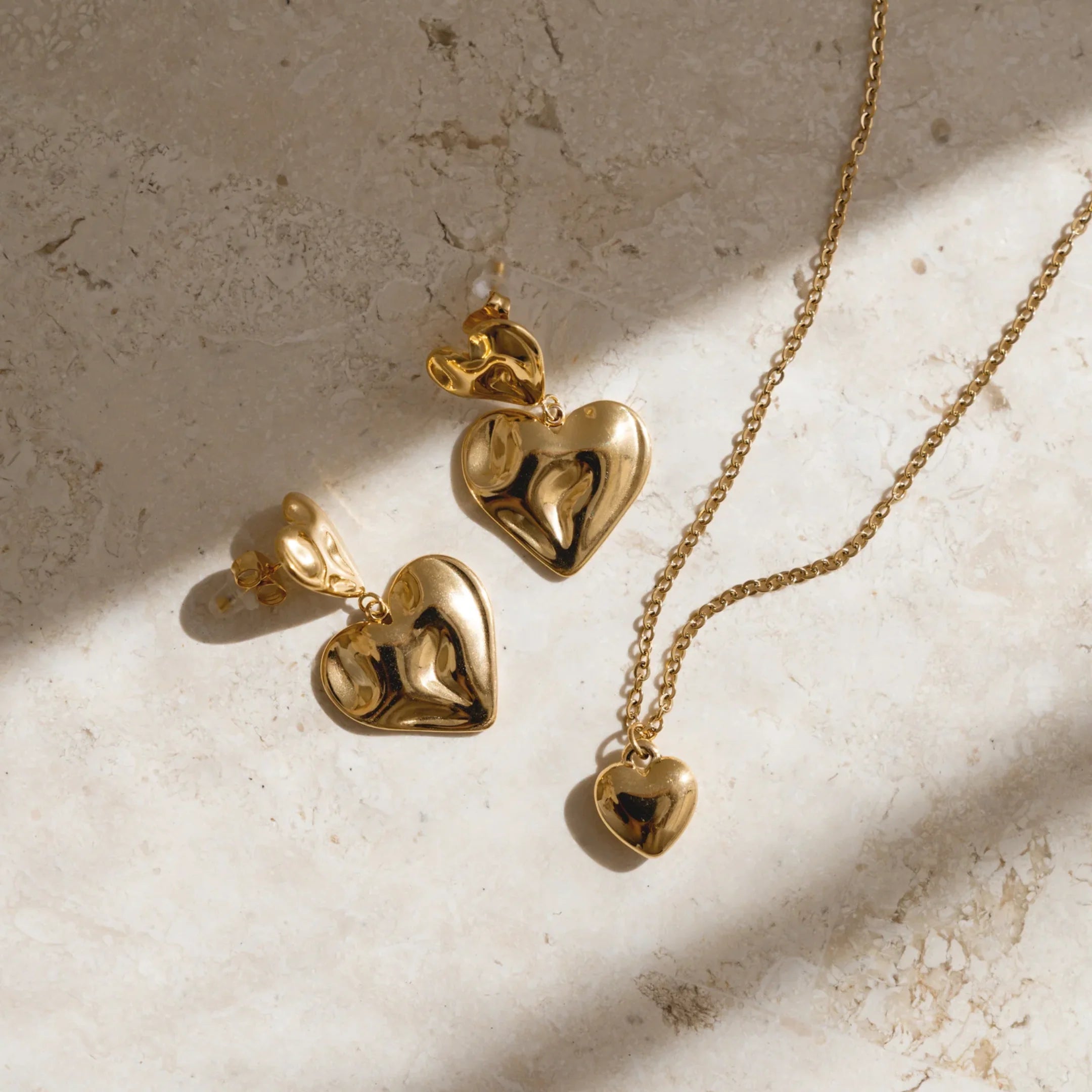 Cinta Heart Necklace - Gold