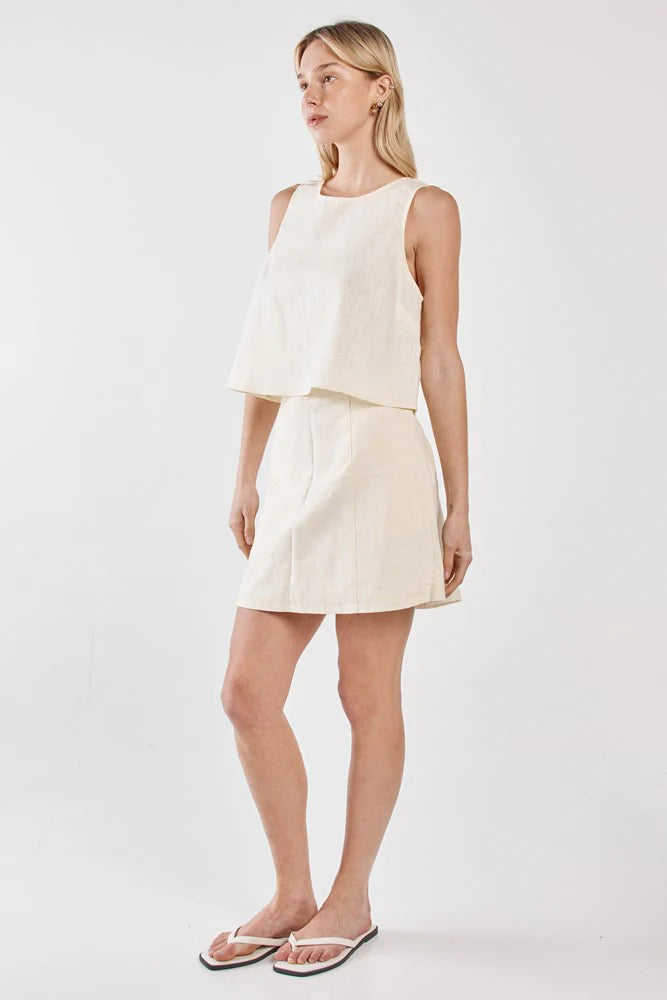 Vienne Skirt -Butter Yellow