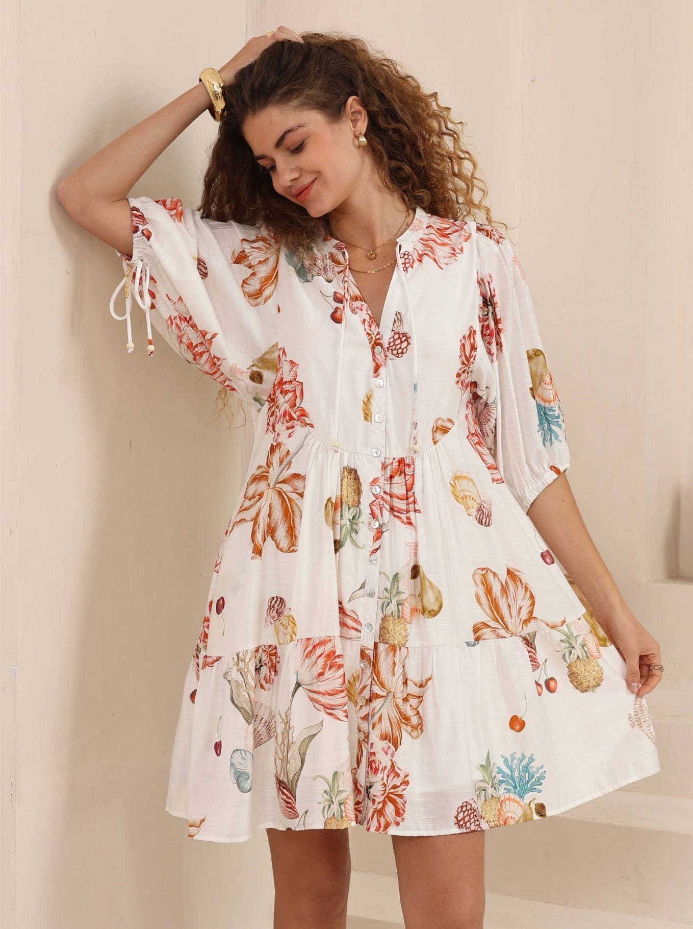 Babydoll Dress -Print