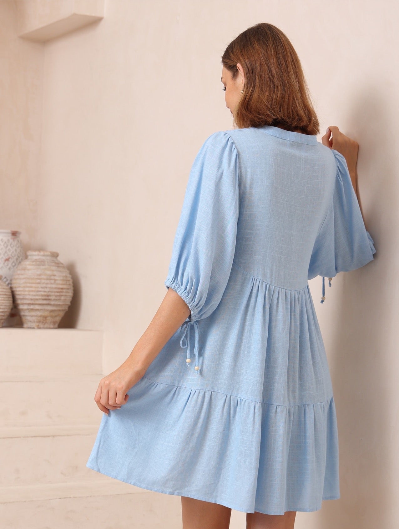Babydoll Dress - Blue