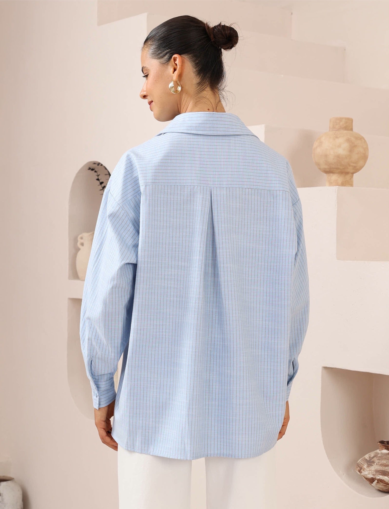 Bridie Stripe Shirt - Blue