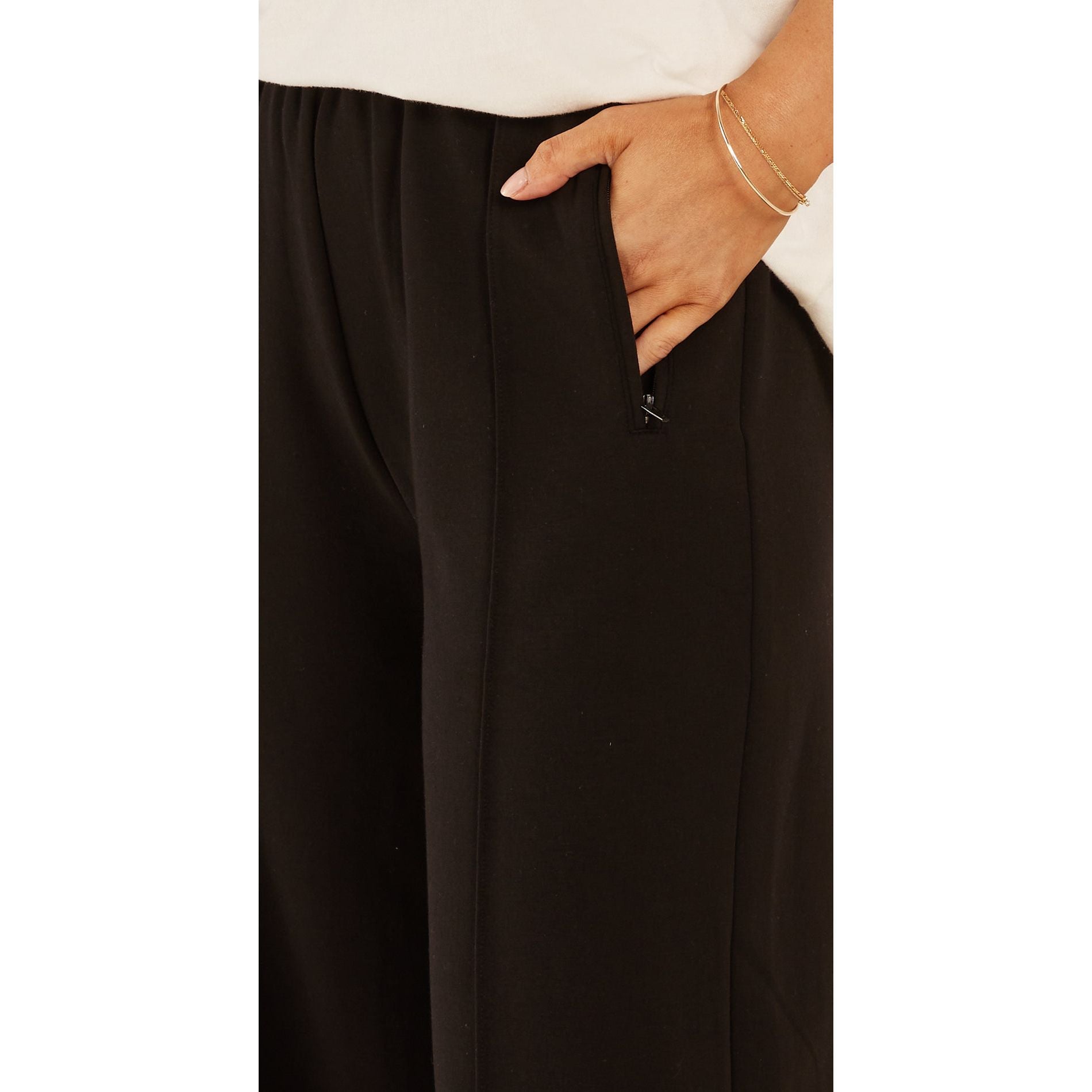 Noah Wide Leg Pant - Black