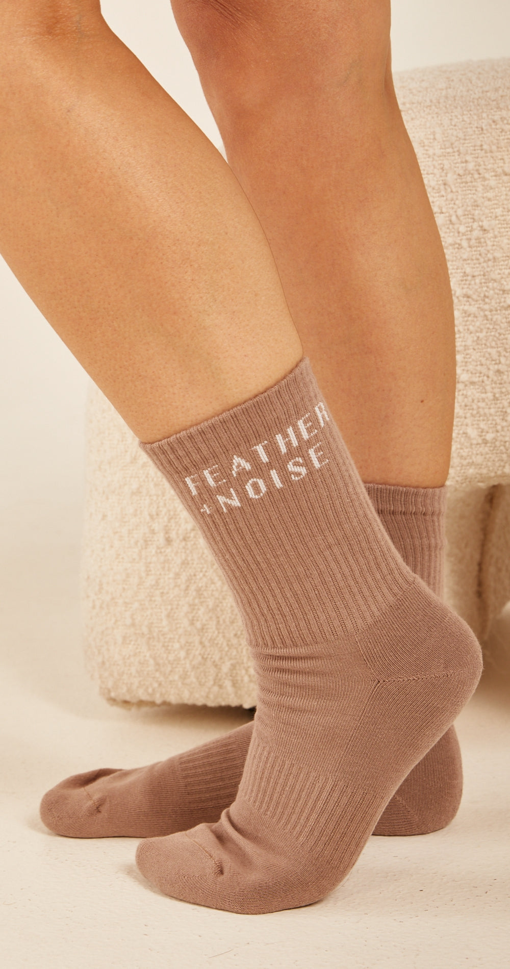 Essential Logo Socks - Latte