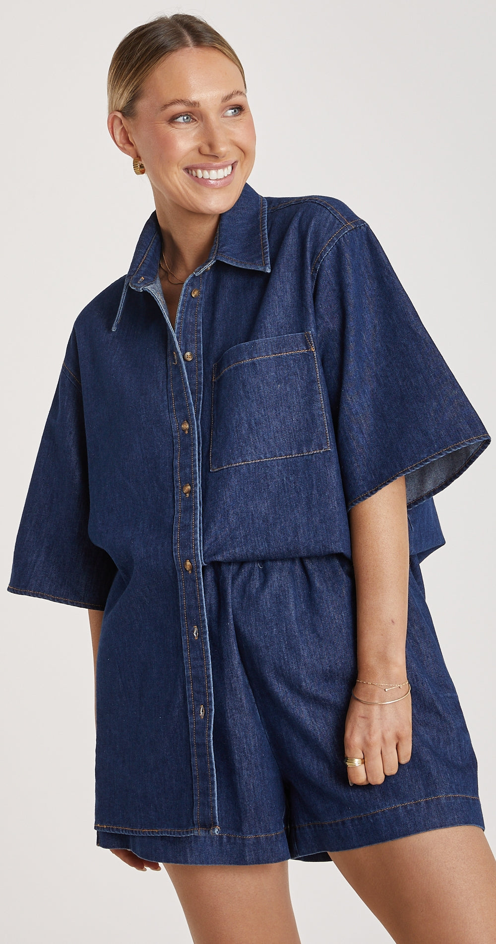 Arlo Denim Shirt - Dark Blue