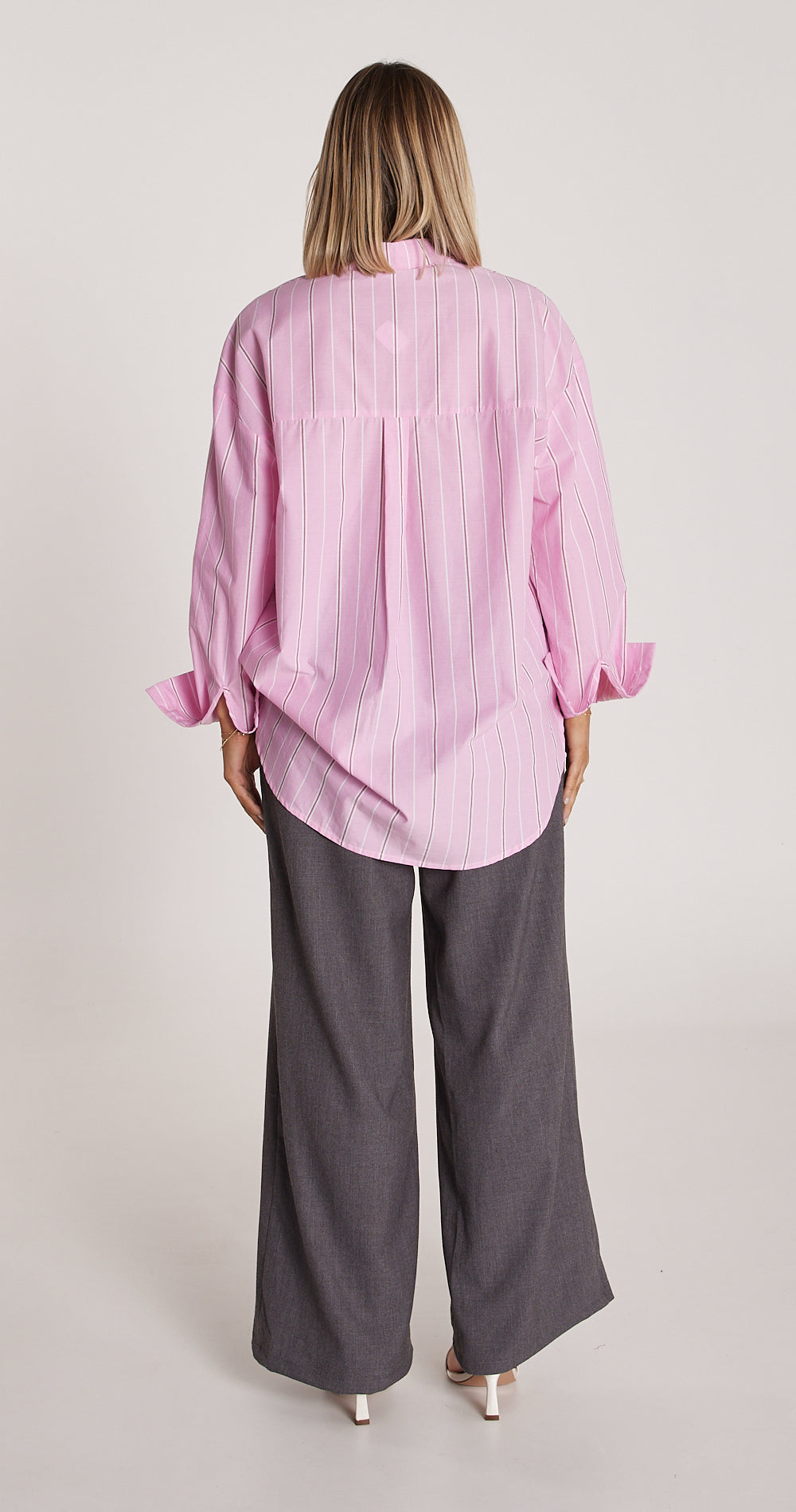 Emily Shirt - Pink Stripe