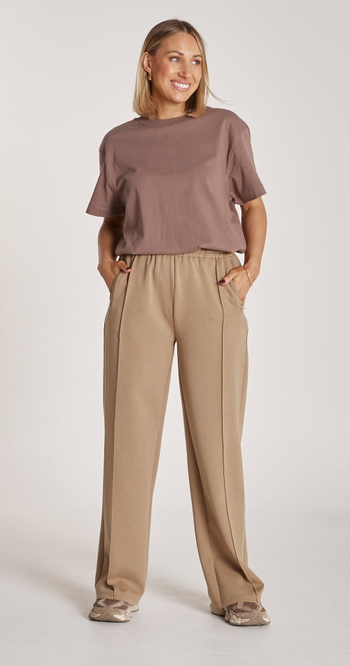 Noah Wide Leg Pant - Camel