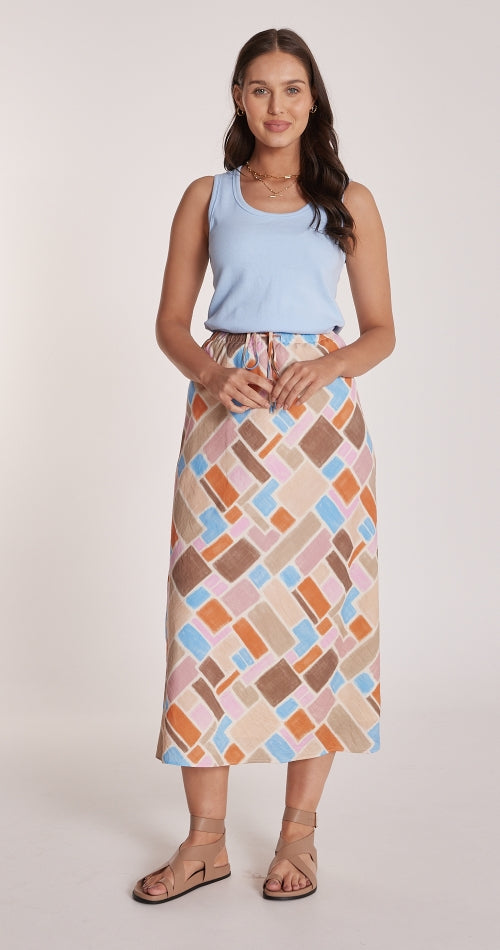 Amy Skirt - Mosaic Print