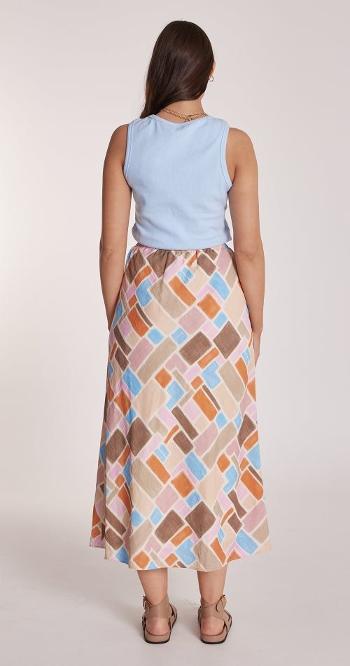 Amy Skirt - Mosaic Print