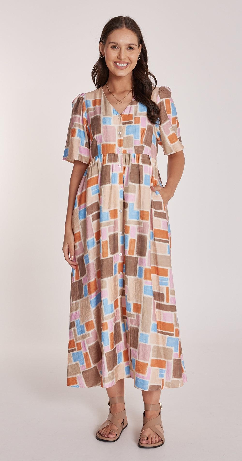 Amy Dress - Mosaic Print