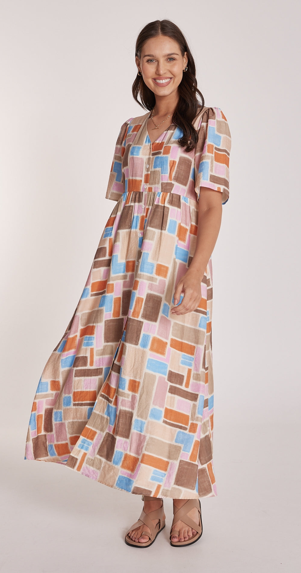 Amy Dress - Mosaic Print