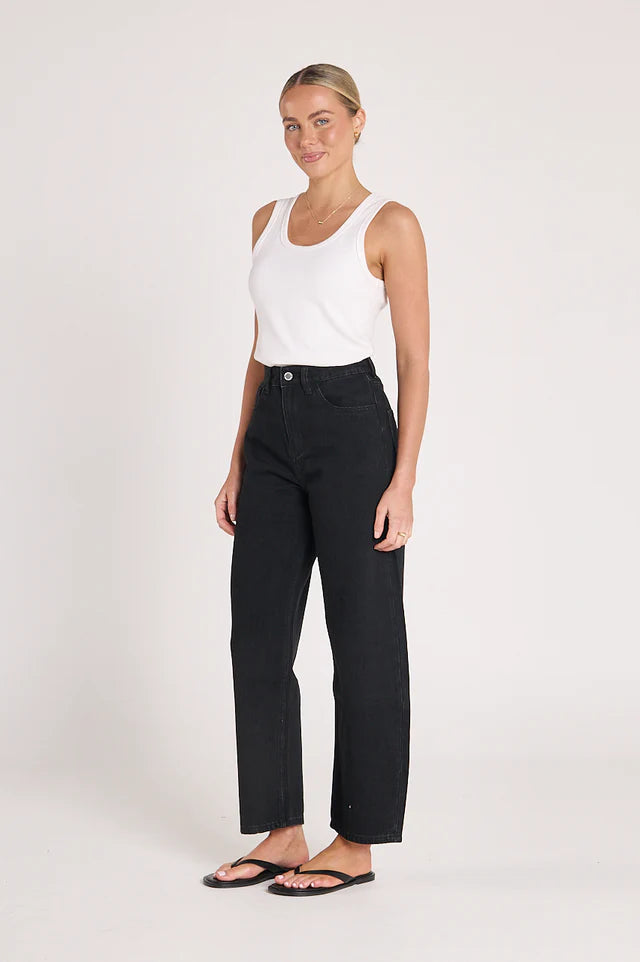 Lola Barrel Jean - Black
