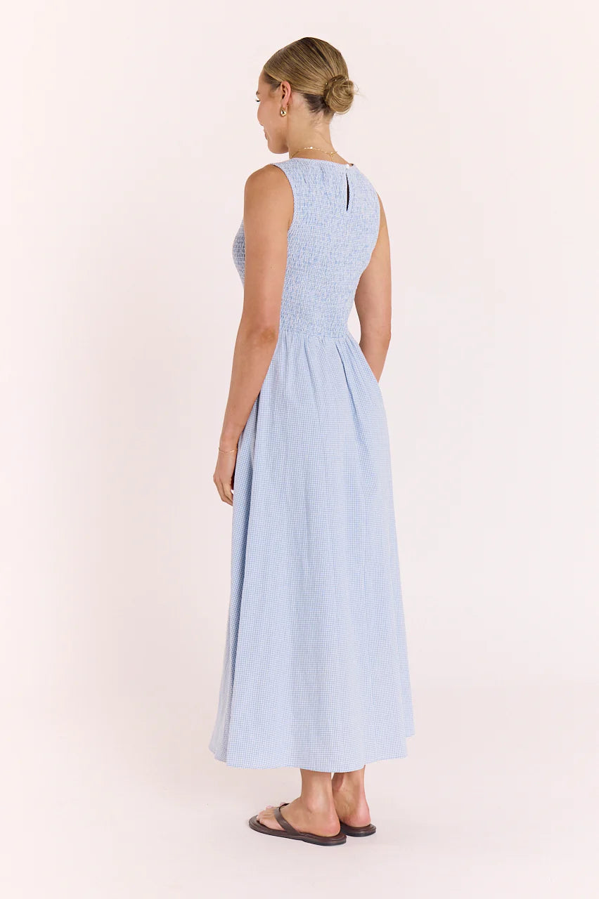 Lottie Dress - Blue Gingham