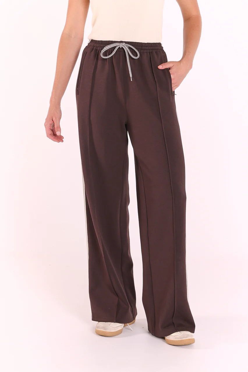 Noah Wide Pant - Luxe Dark Chocolate