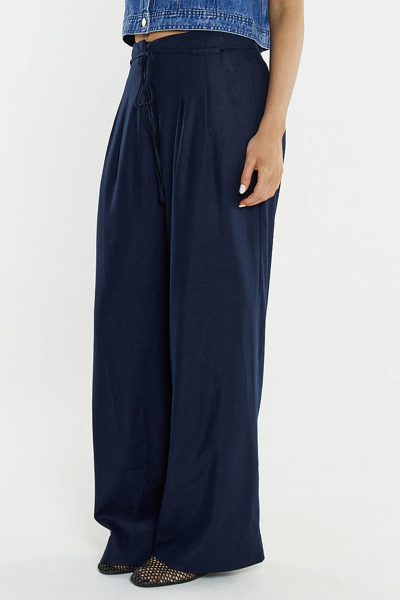Beth Tailored Pant - Navy