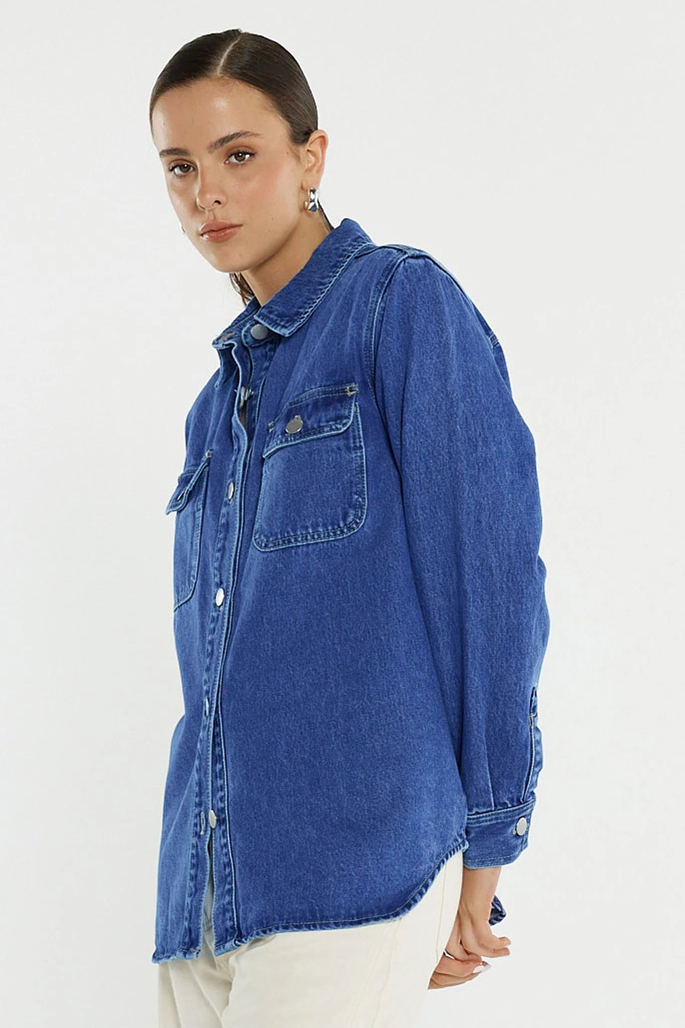 Aveline Denim Shirt - Classic Blue