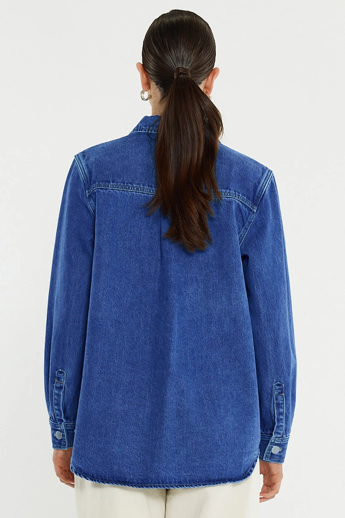 Aveline Denim Shirt - Classic Blue