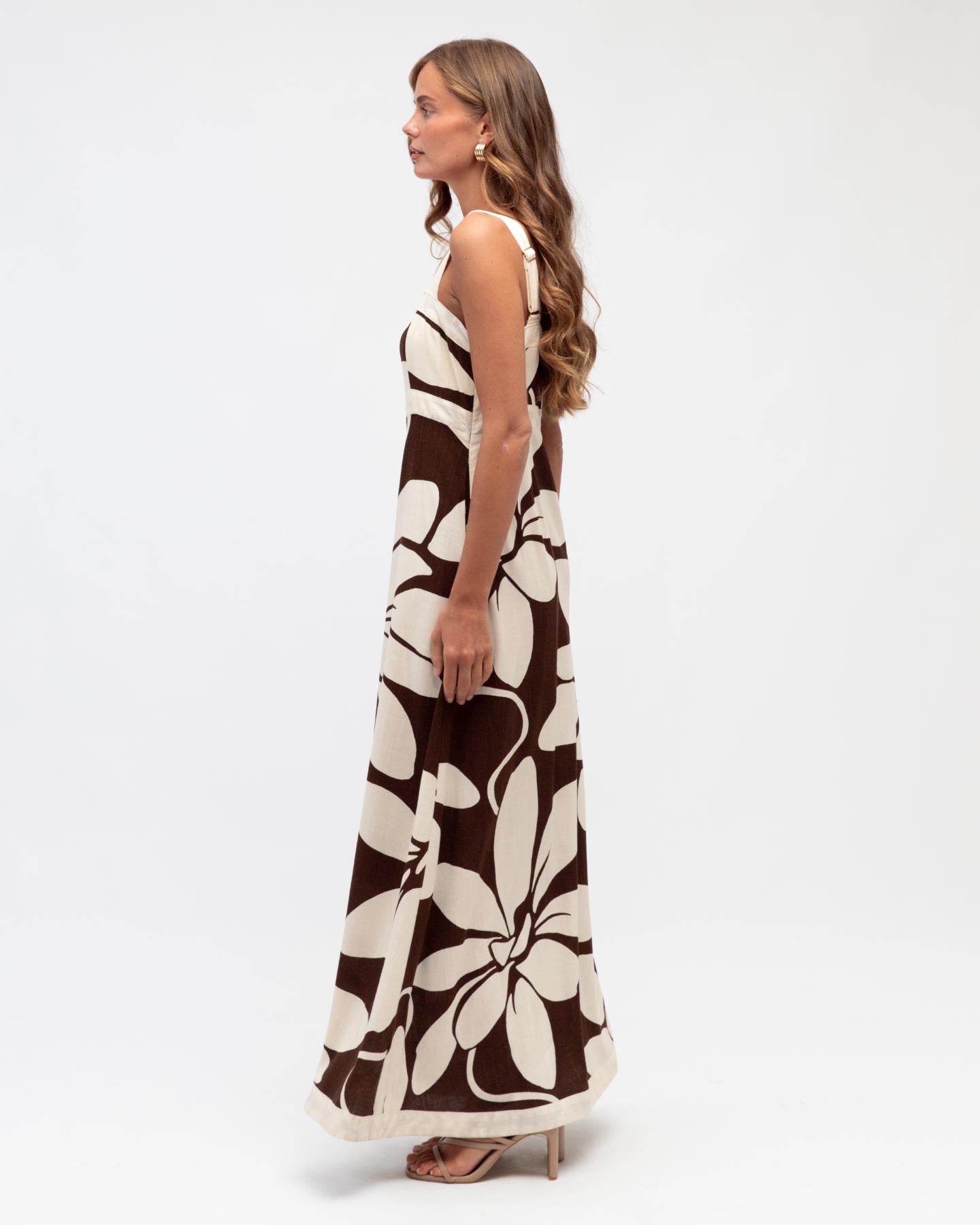 Summer Bloom Maxi - Chocolate