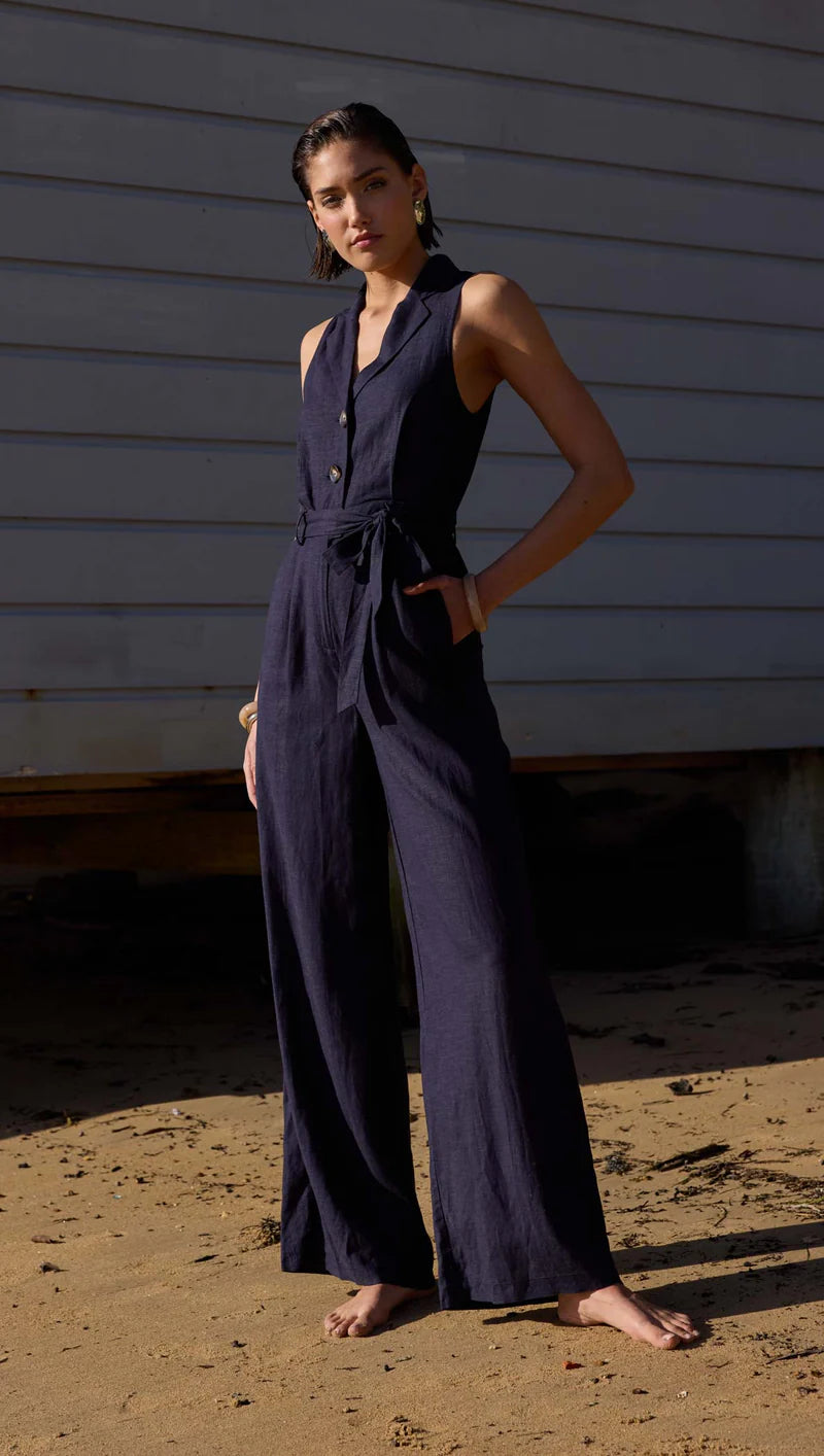 Alora Jumpsuit - Navy