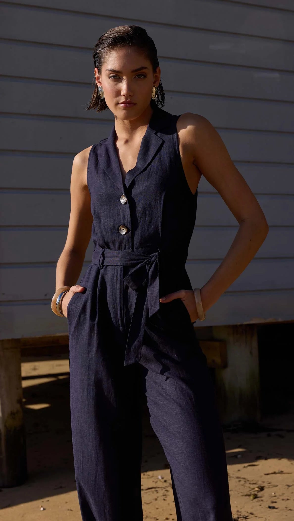 Alora Jumpsuit - Navy