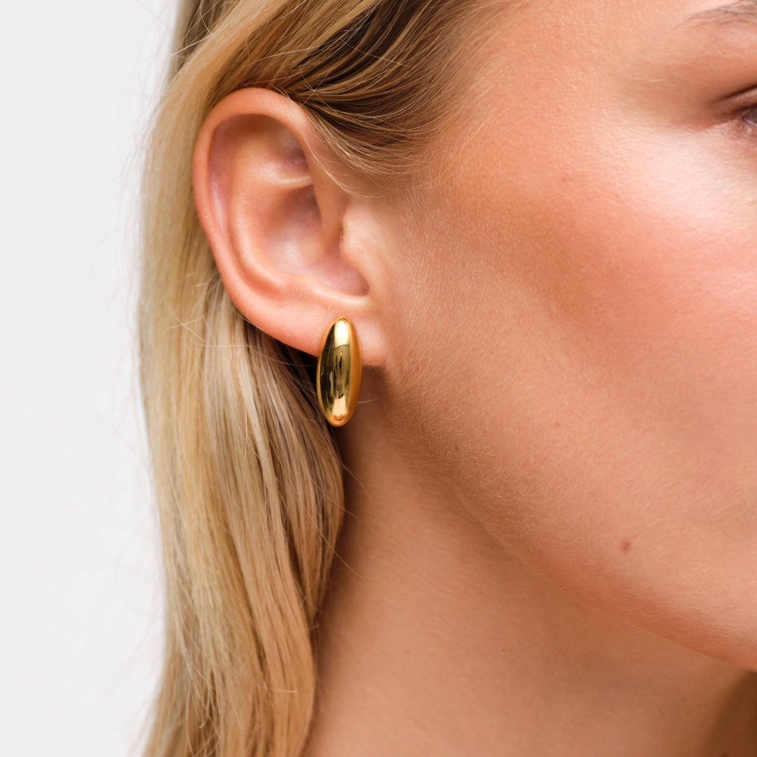 Luella Grain Studs - Gold