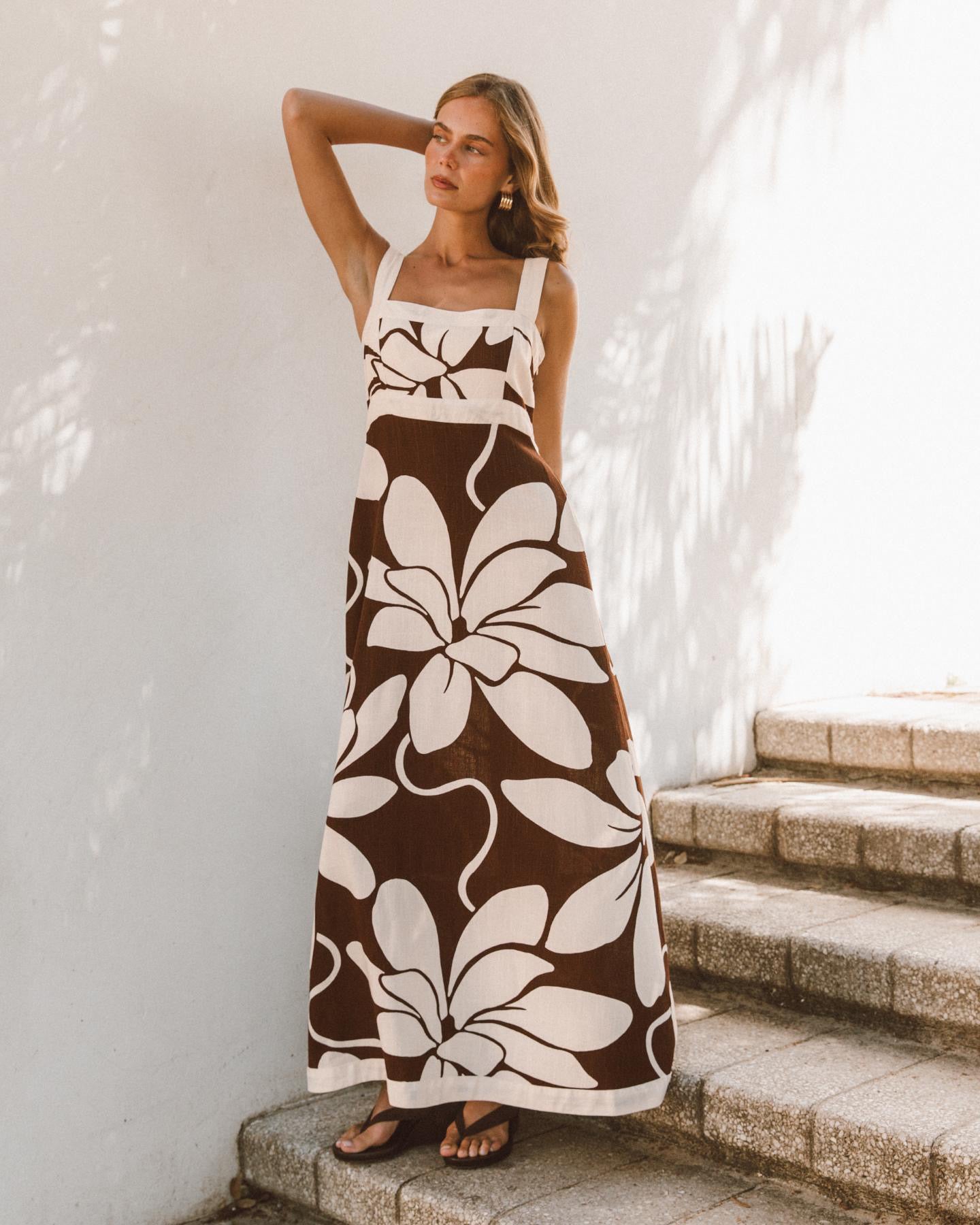 Summer Bloom Maxi - Chocolate