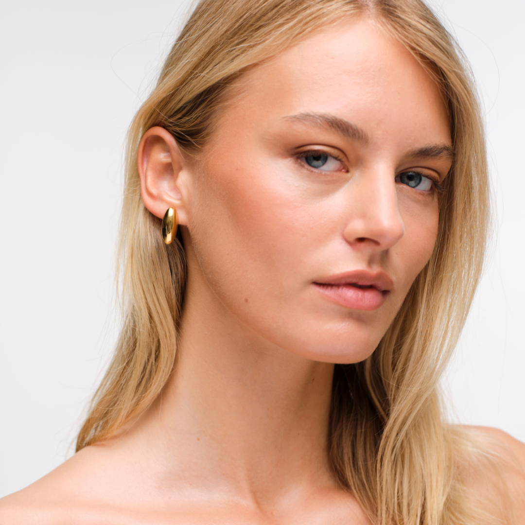 Luella Grain Studs - Gold