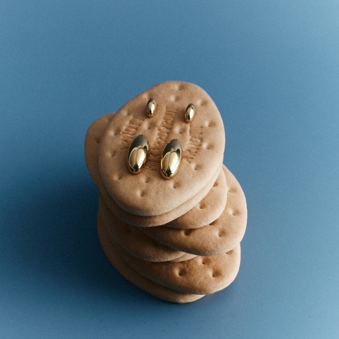 Luella Grain Studs - Gold