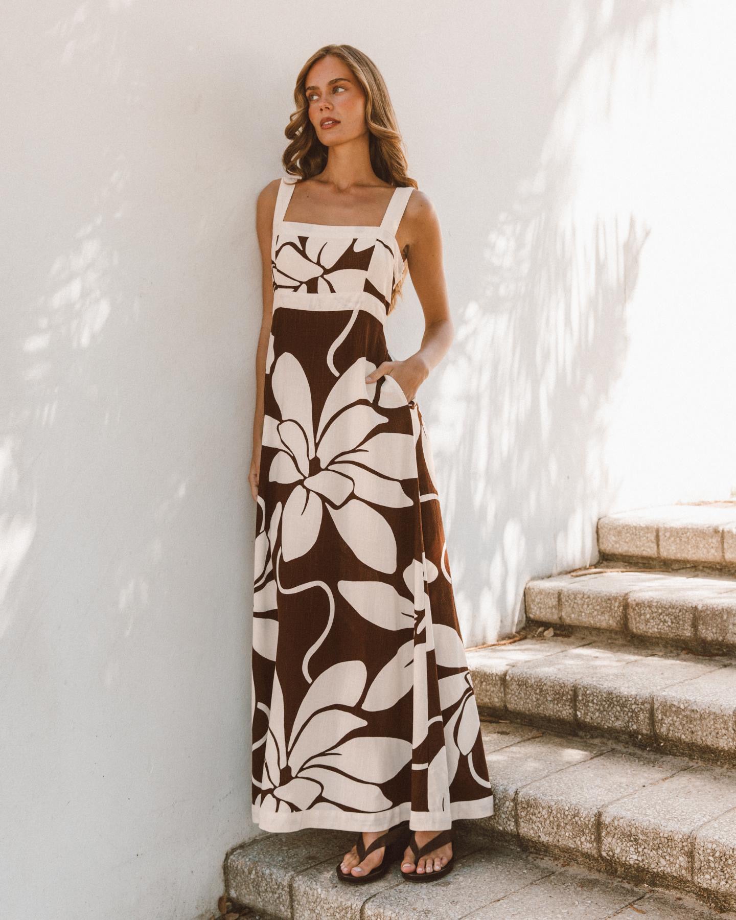 Summer Bloom Maxi - Chocolate