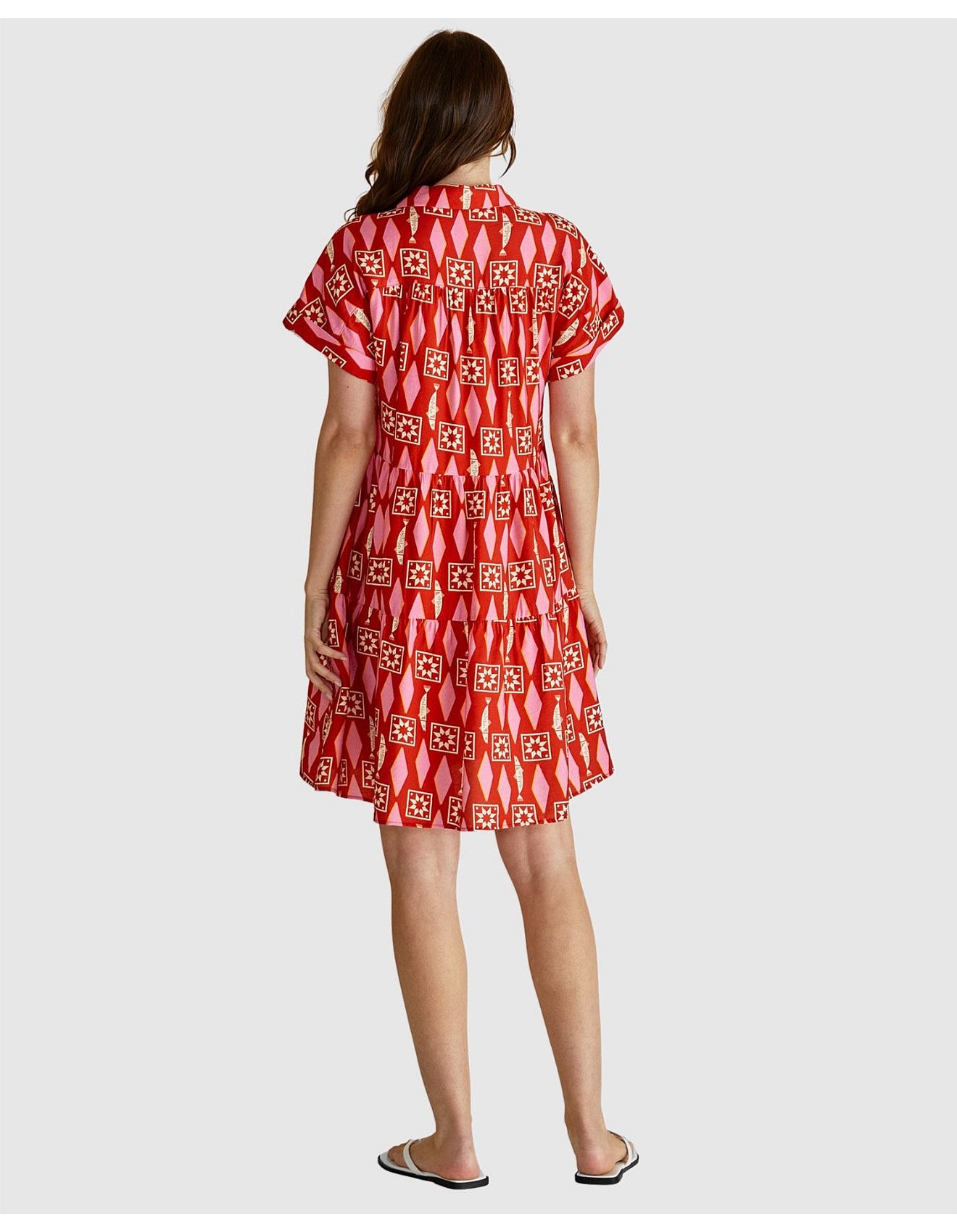Copacabana Shirt Dress - Sardinia Geo Print