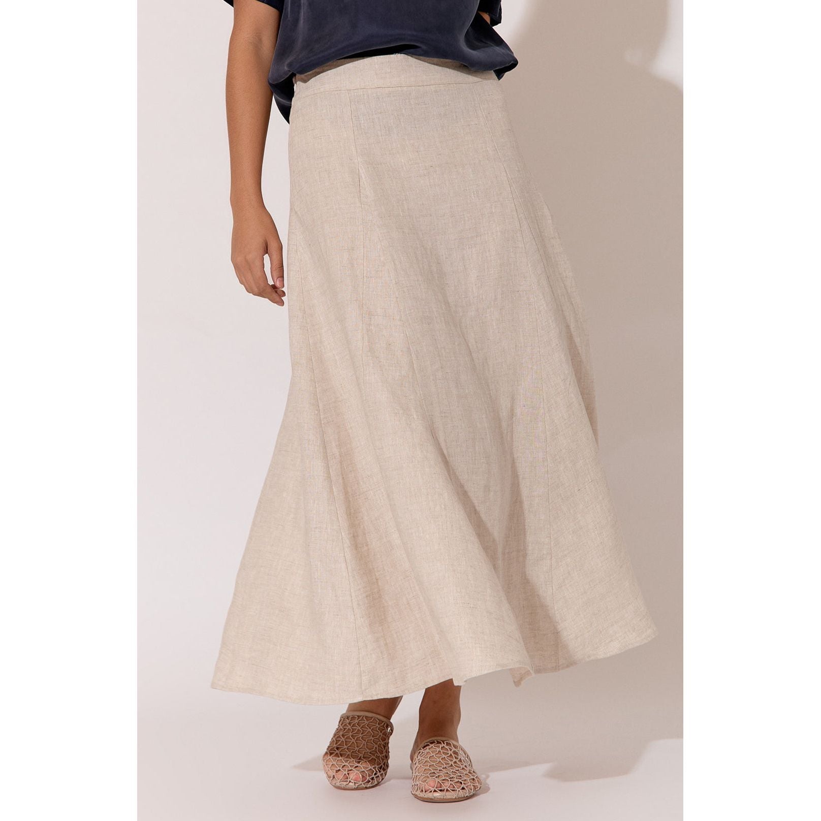 Fae Linen Skirt - Natural