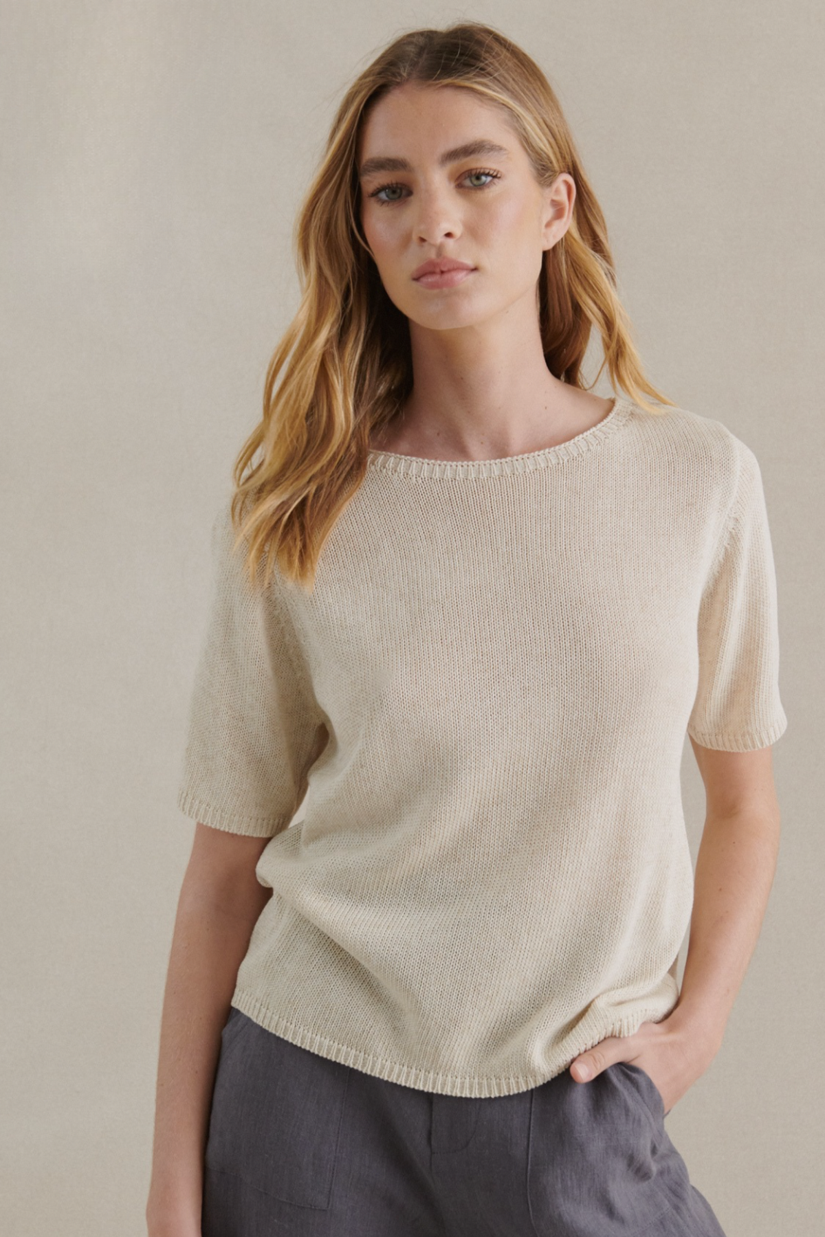 Little Lies Summer Tee - Natural