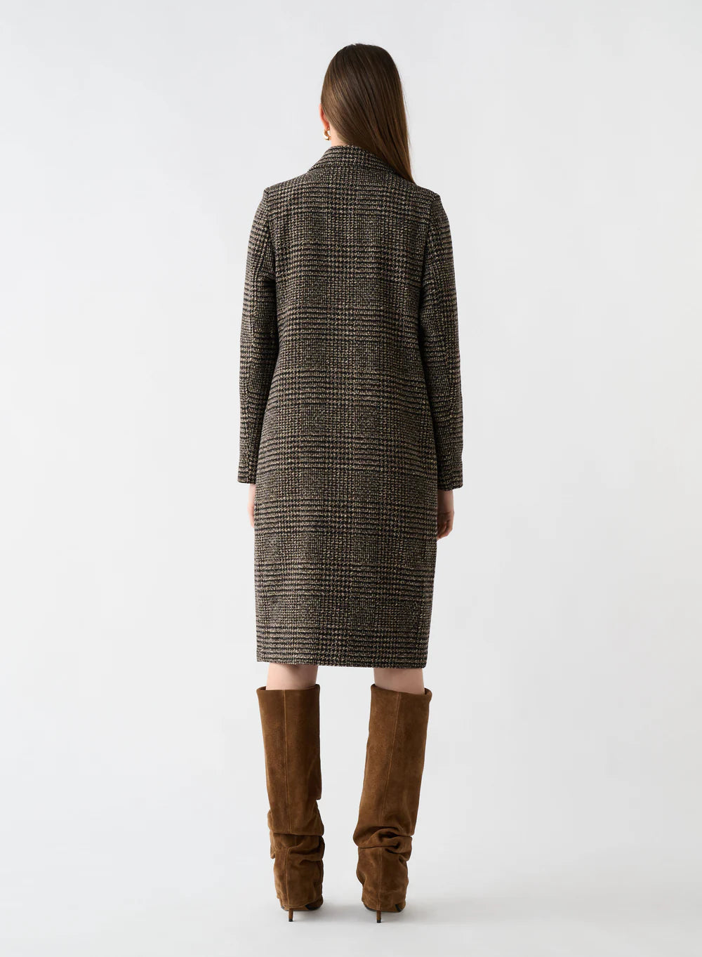 Roam Tweed Coat - Mocha Tweed