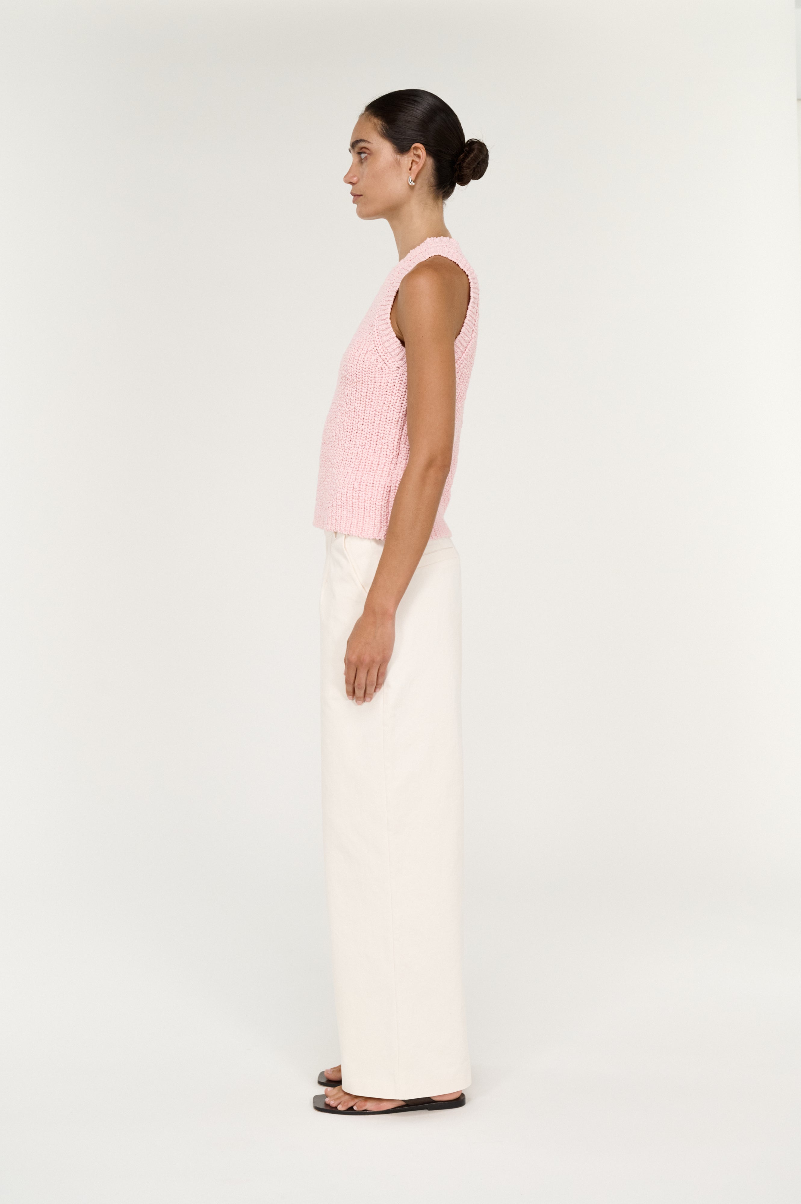 Cove Knit Tank - Rosewater Pink