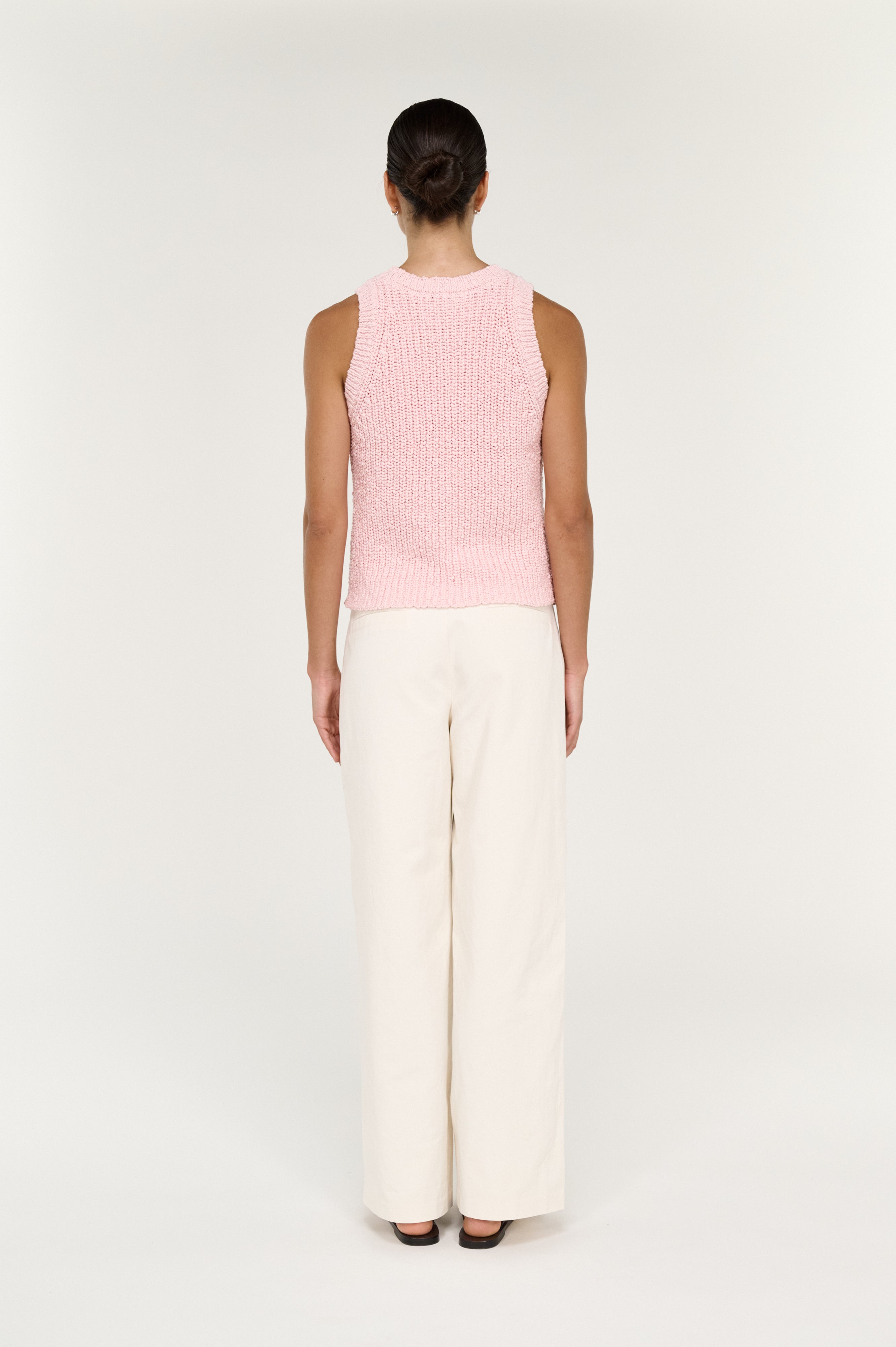 Cove Knit Tank - Rosewater Pink