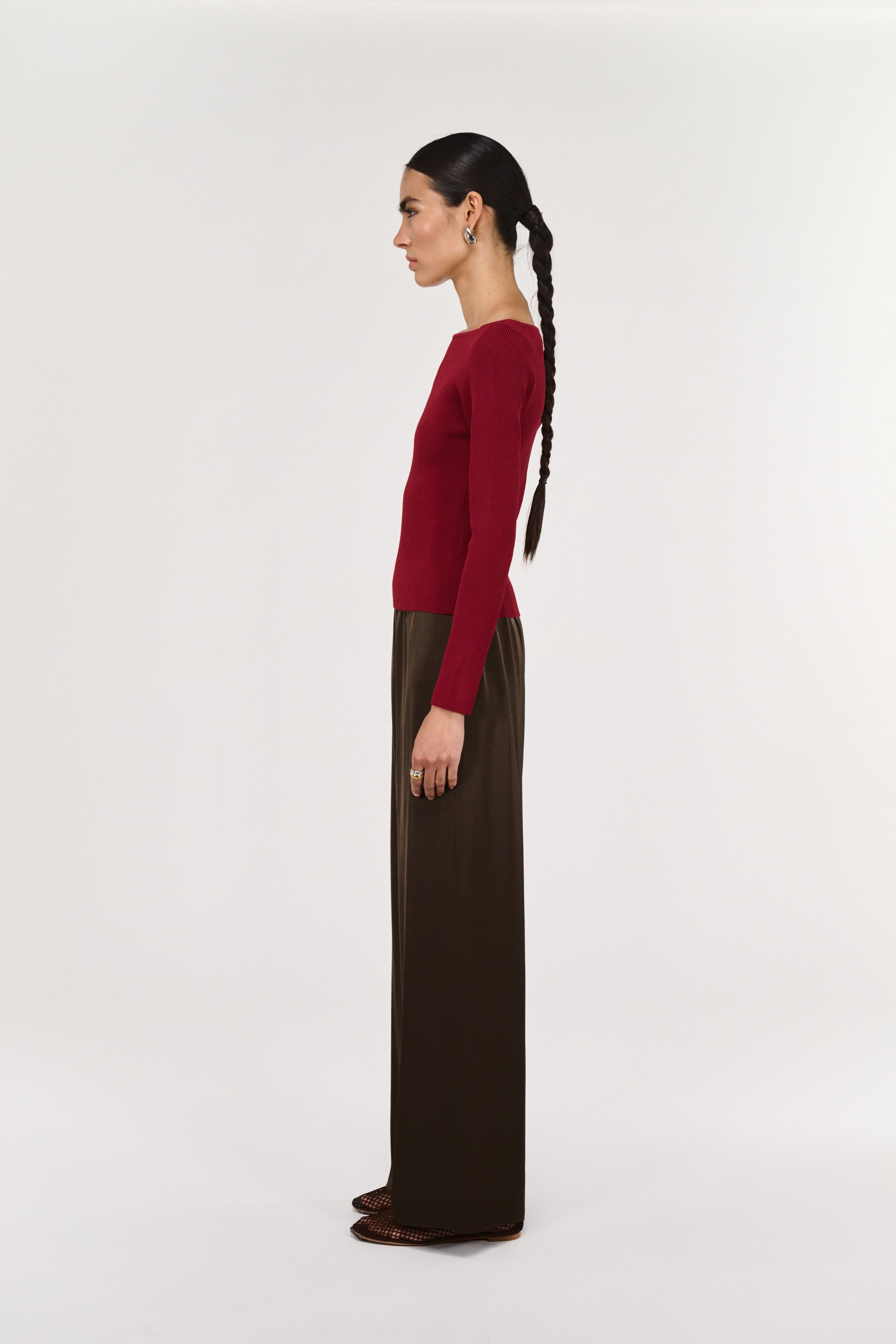 Eon Long Sleeve Knit - Wine