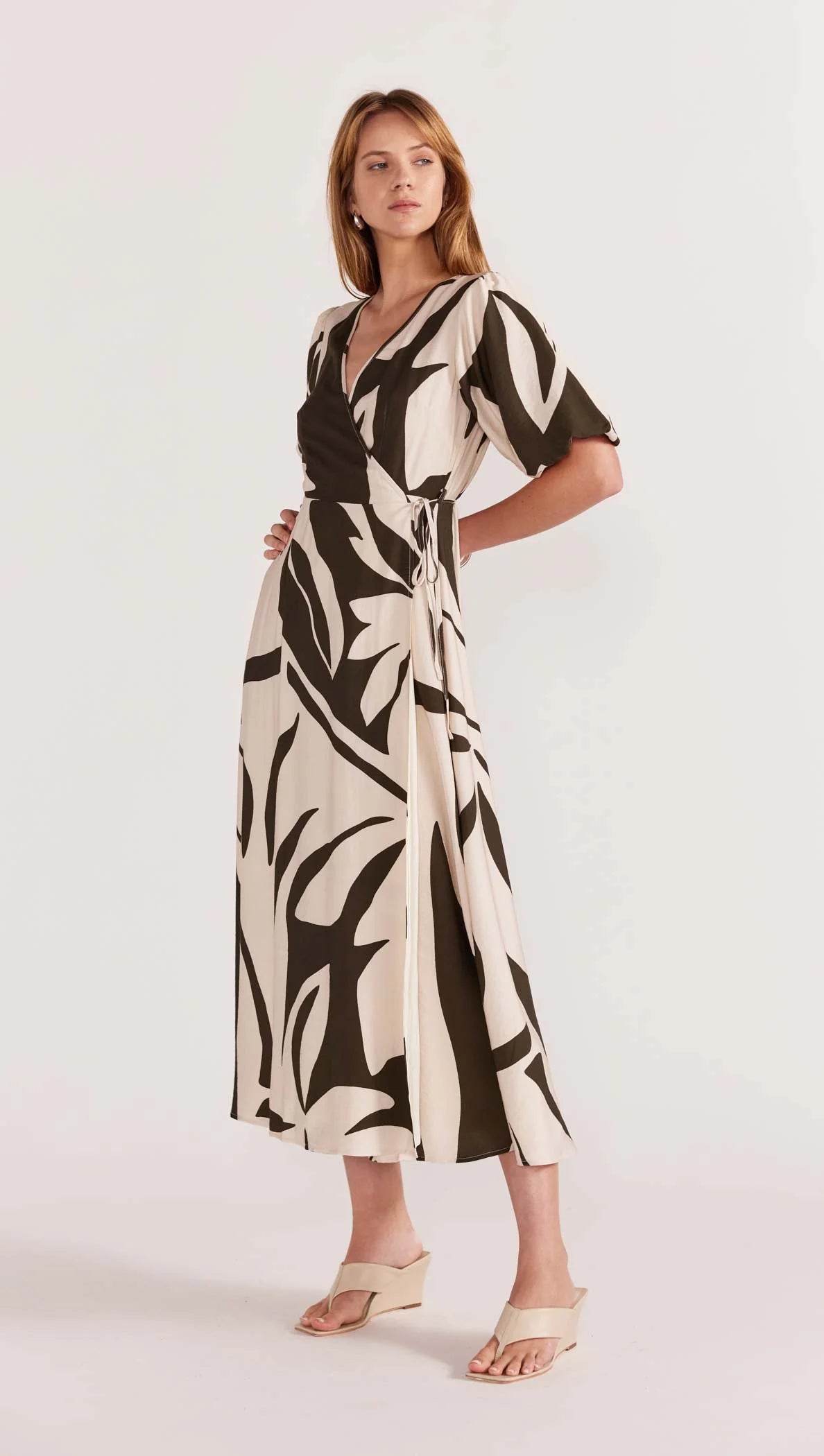 Acacia Wrap Midi Dress