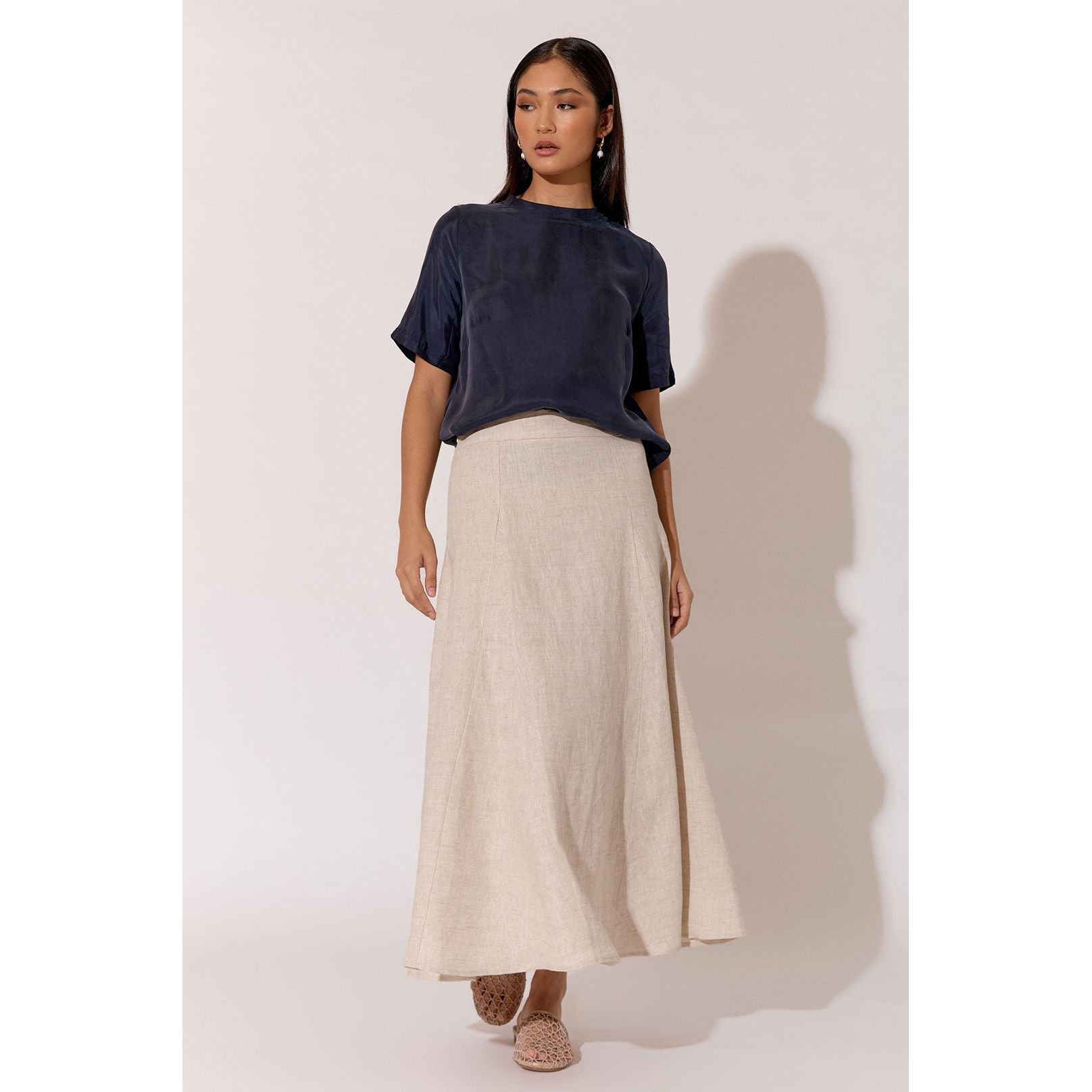 Fae Linen Skirt - Natural