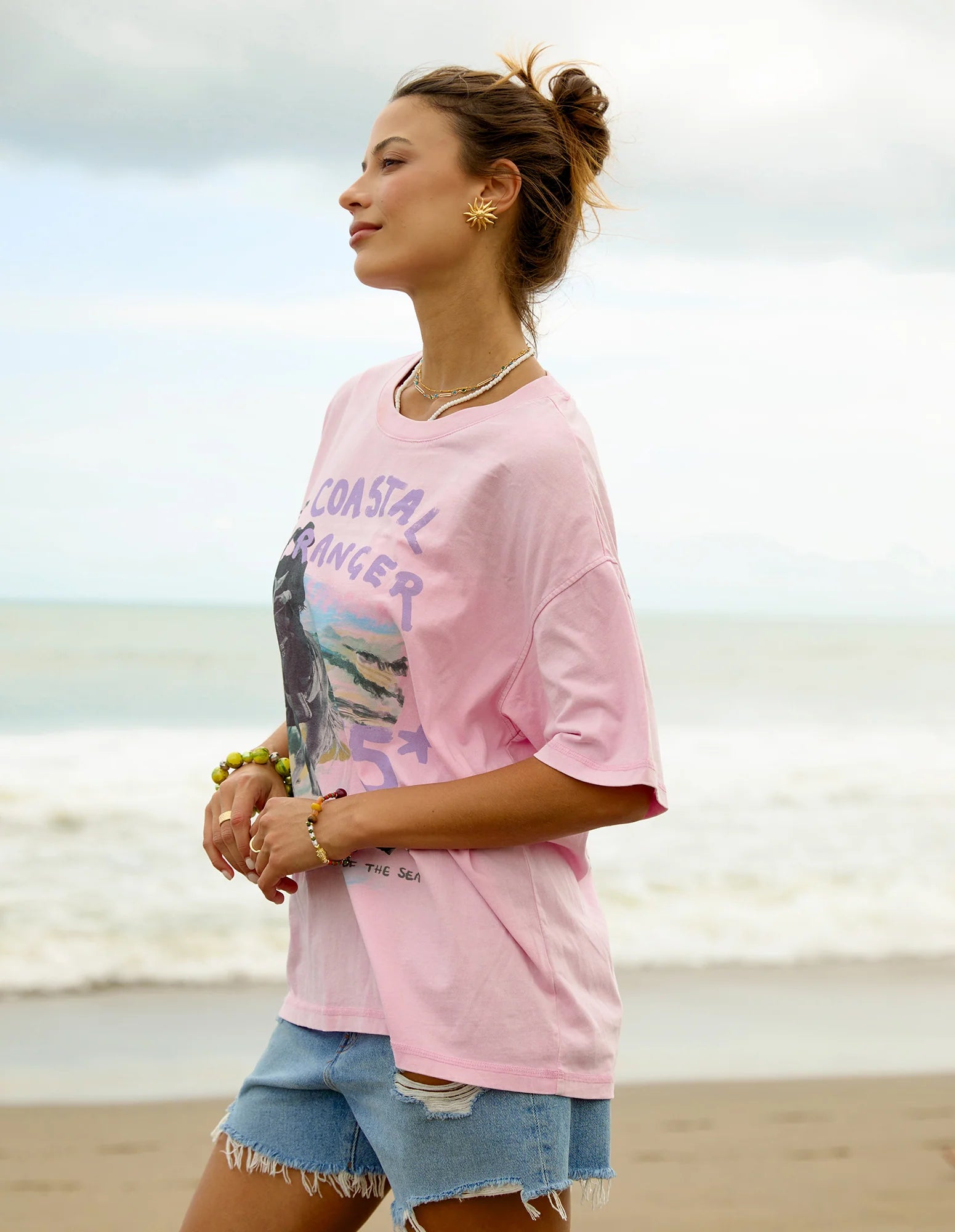 Coastal Ranger Tee -Bubblegum Pink