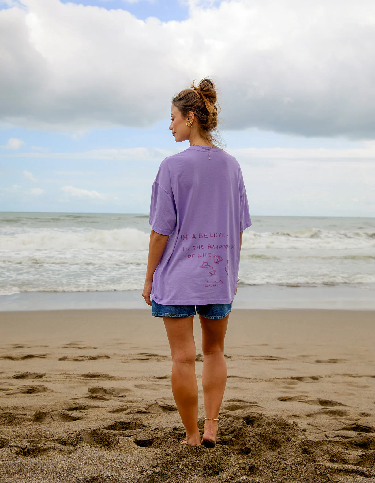 Random And Art Tee - Lavender