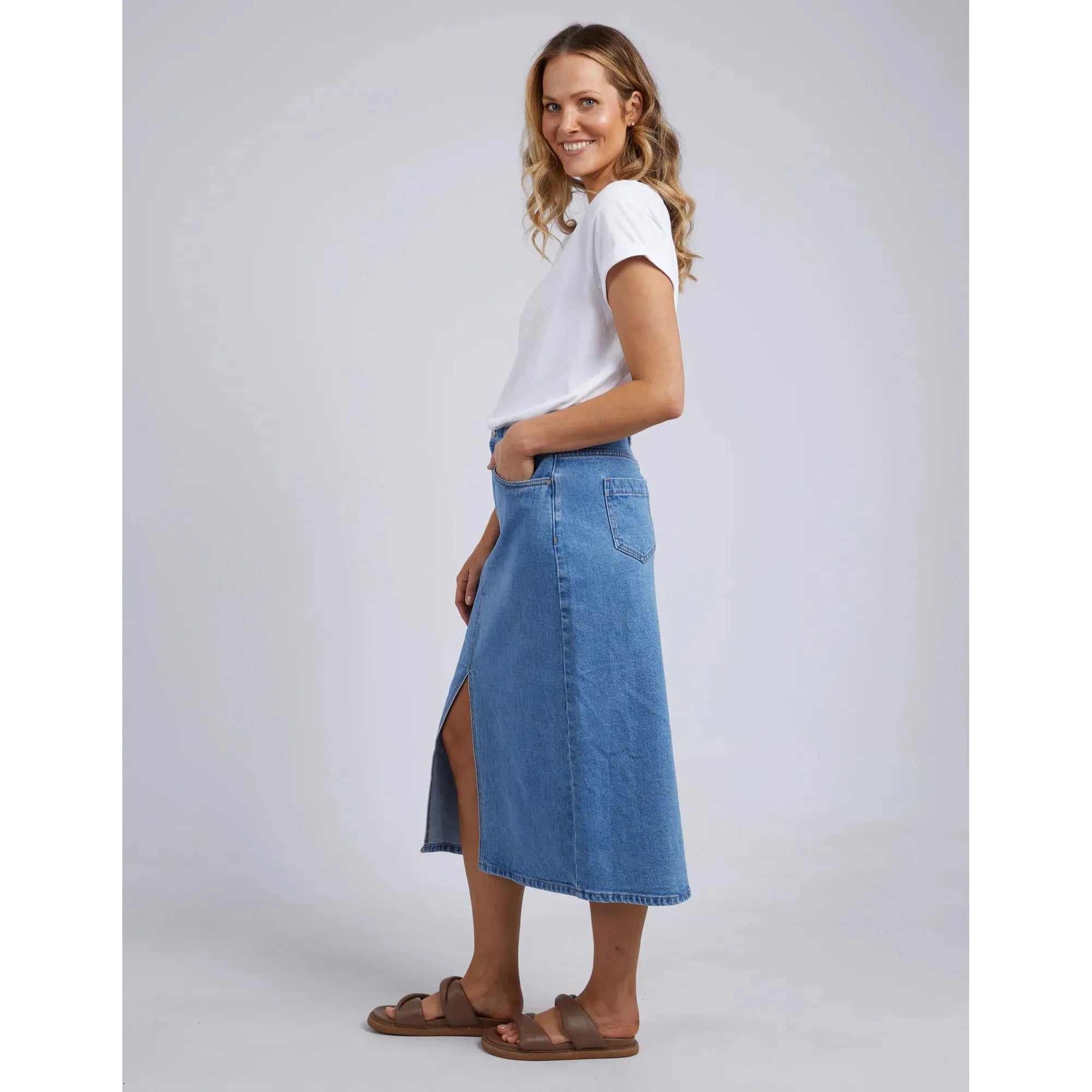 Scout Midi Skirt - Light Blue