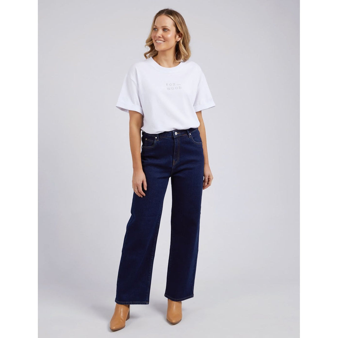 Wide Leg Seamed Stitch Jean