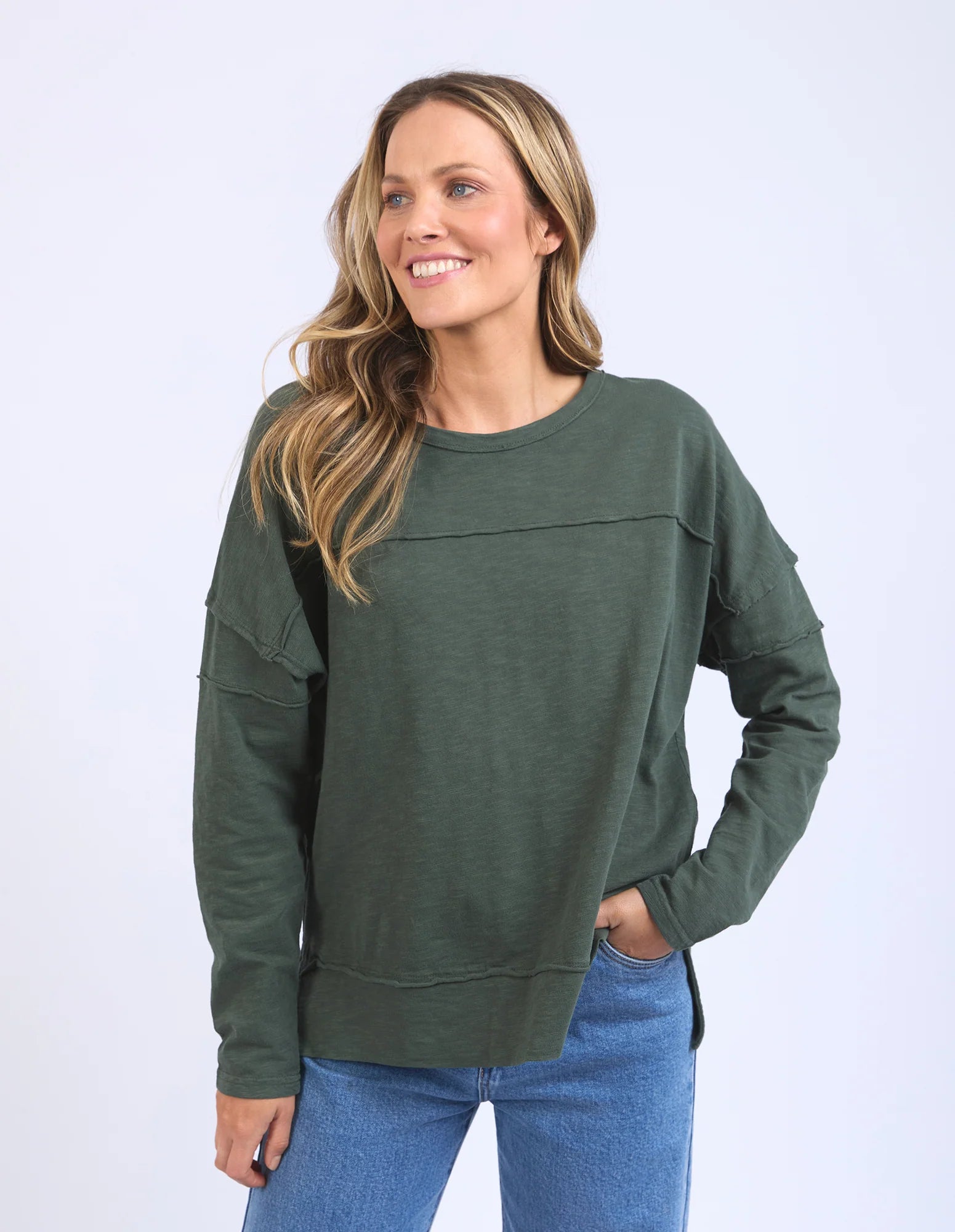 Jayne Throw On Top - Khaki