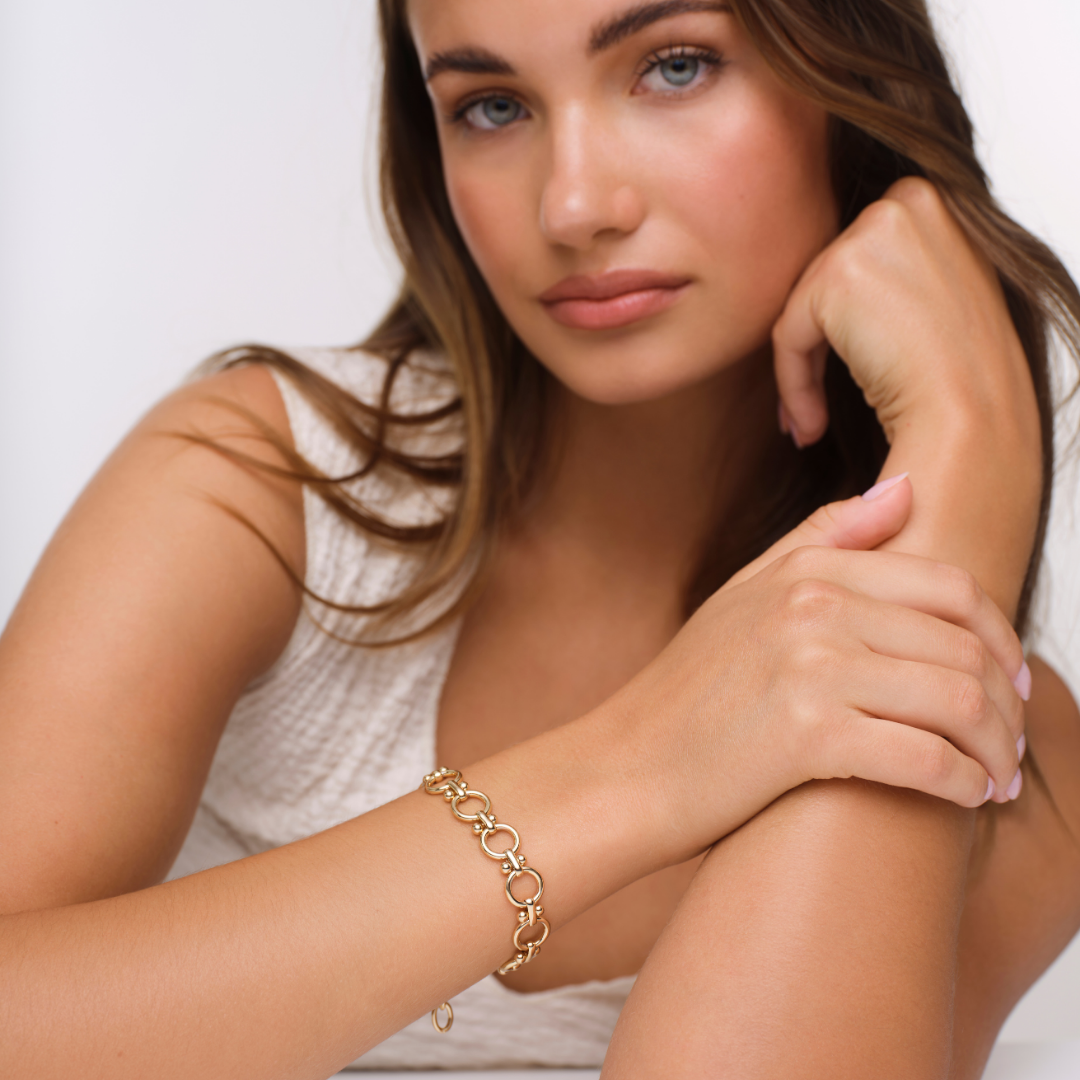 Lulu Circle Bracelet - Gold