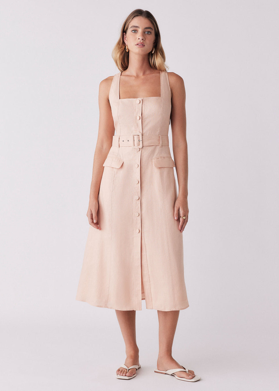 Portsea Dress - Peach