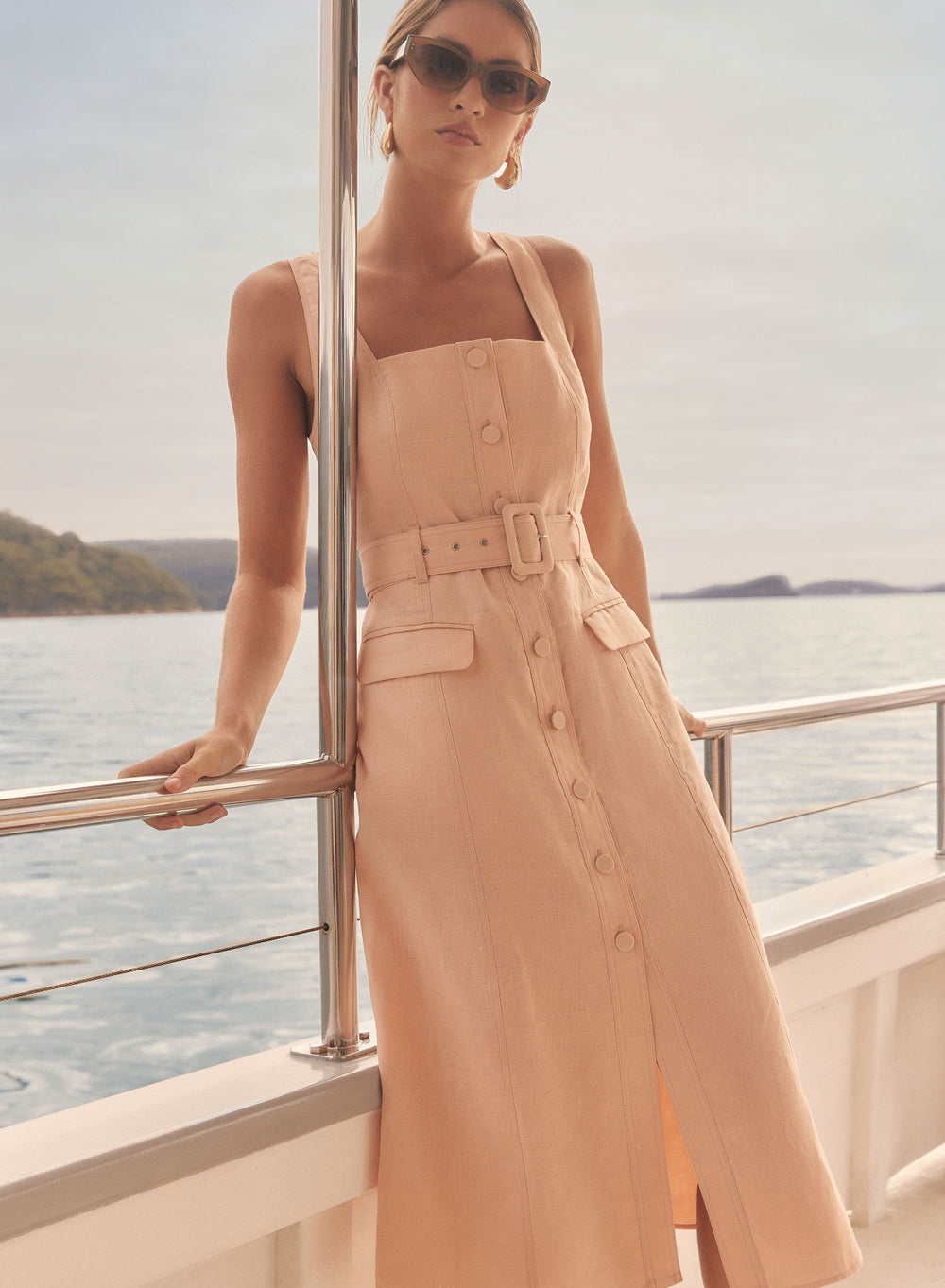 Portsea Dress - Peach