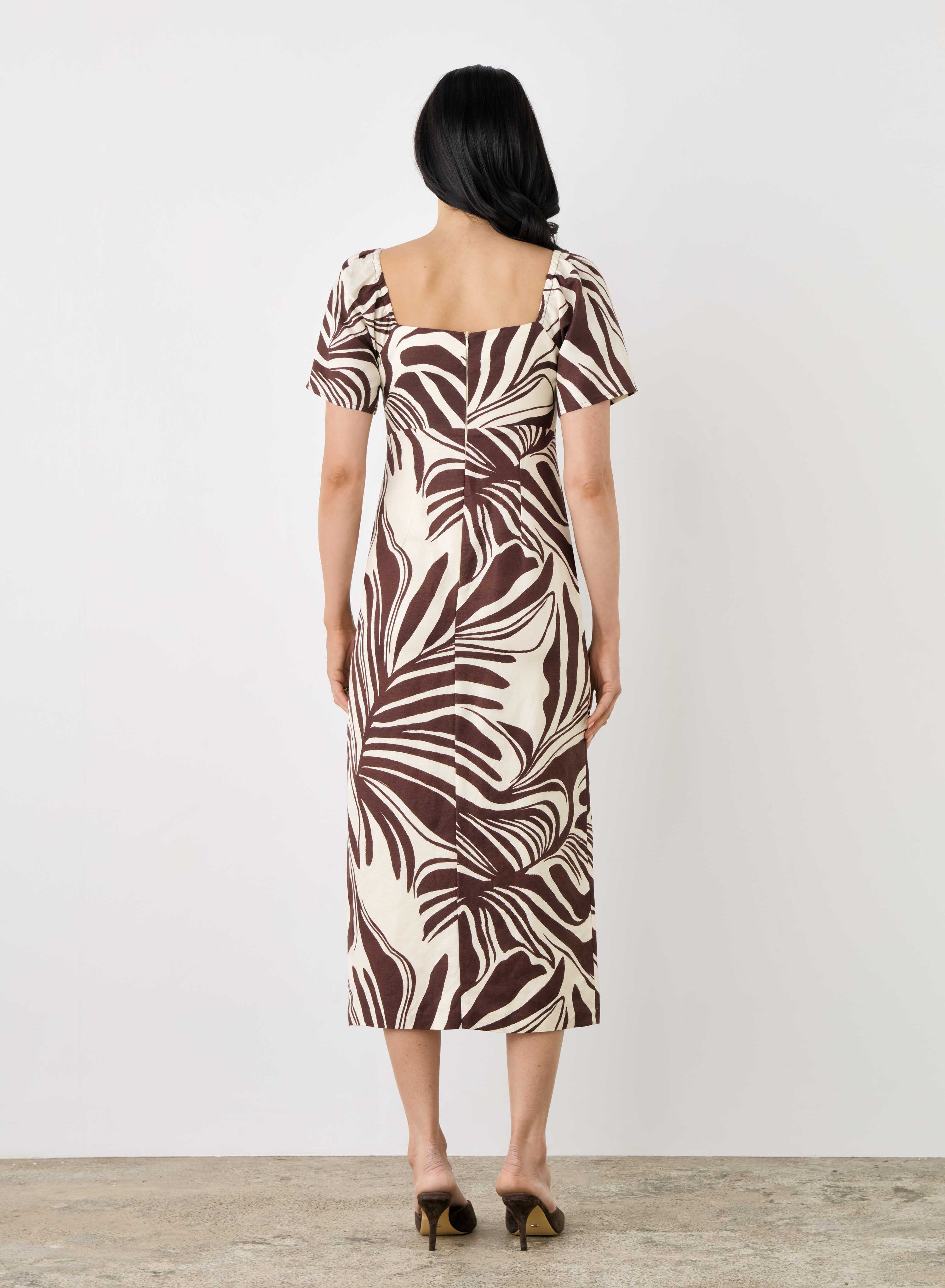 Argyle Midi Dress - Print