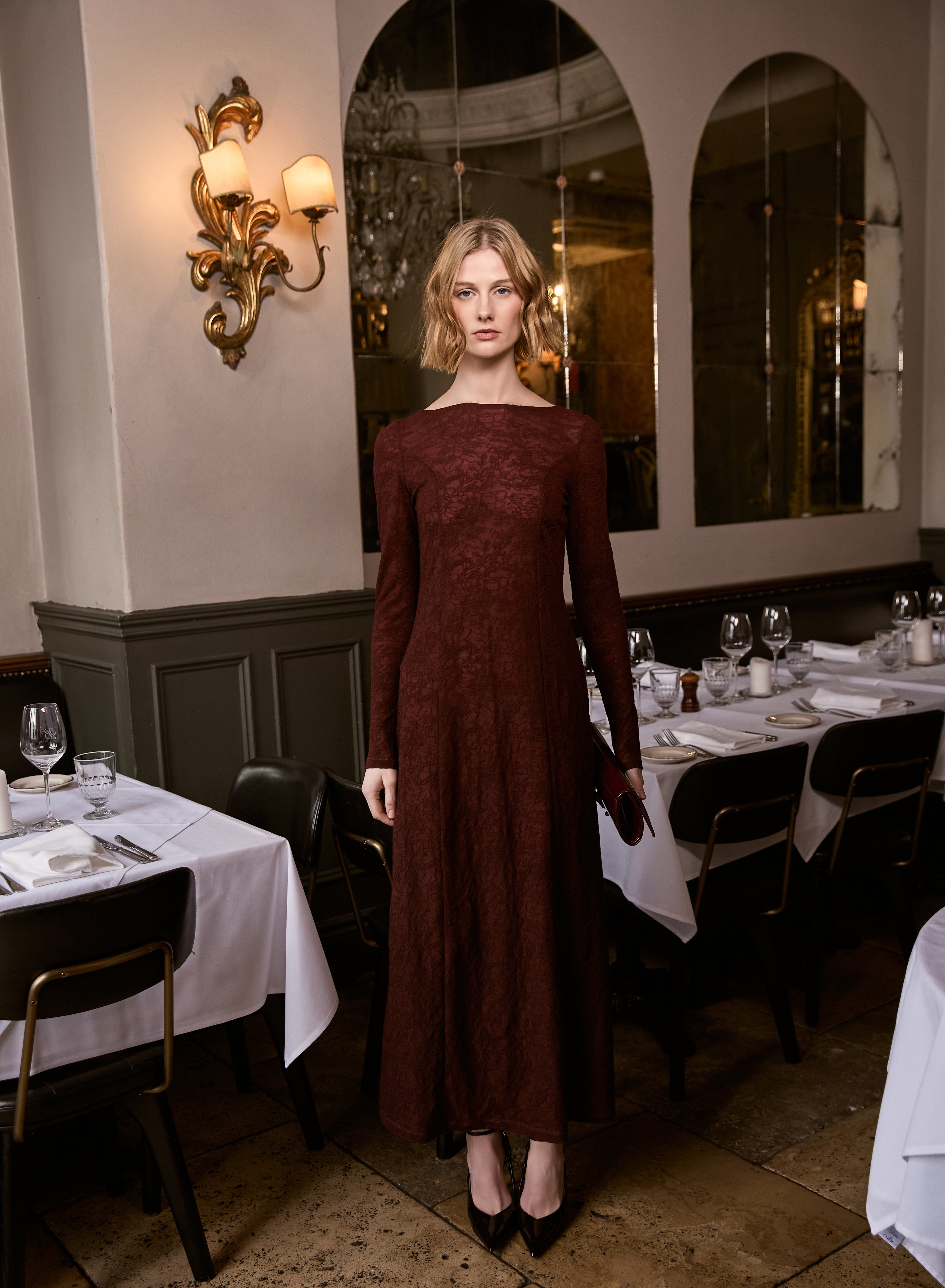 Fallow Lace Top - Mulberry