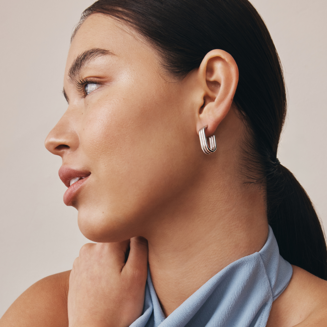 Claudia Earrings - Silver