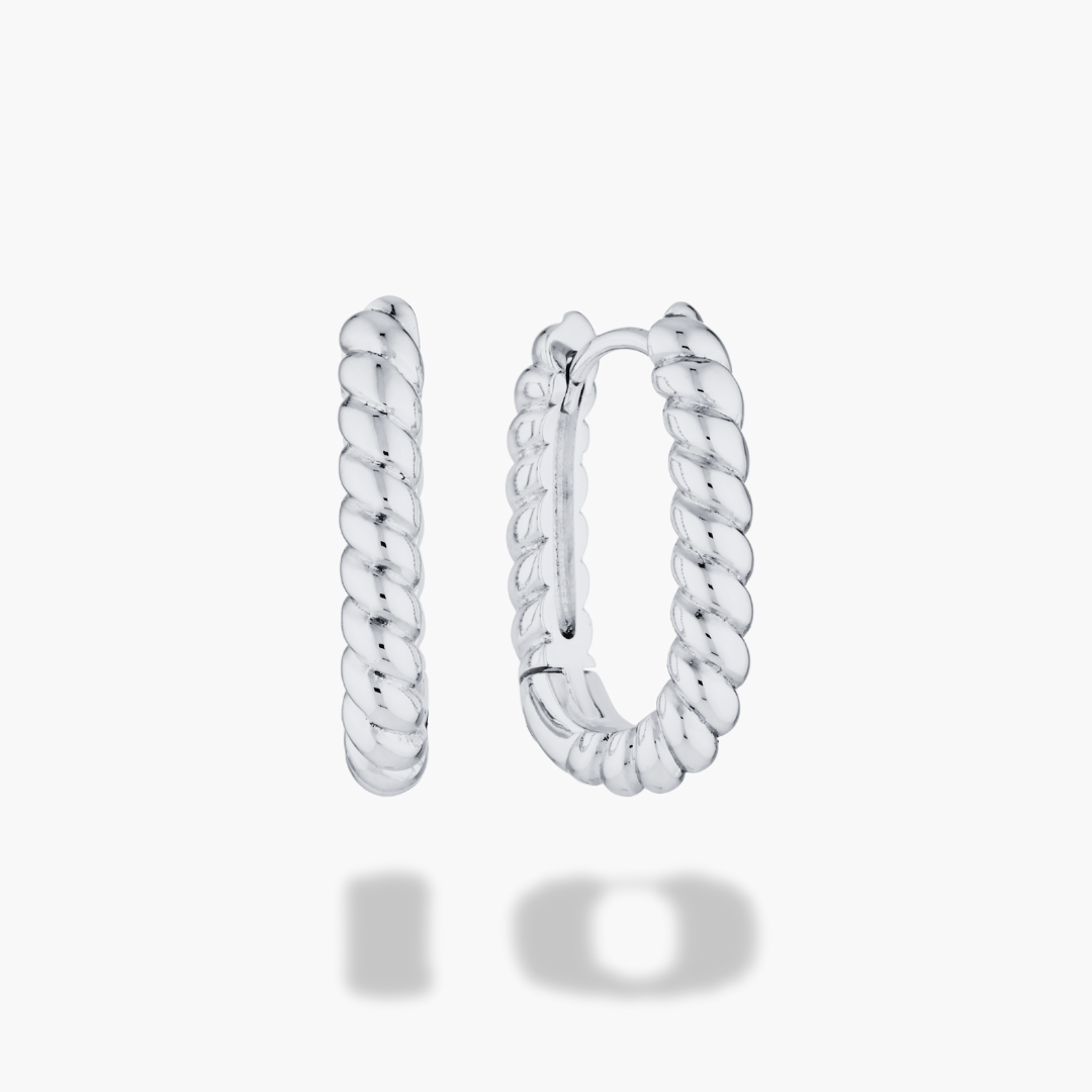 Libby Twisty Earrings - Silver