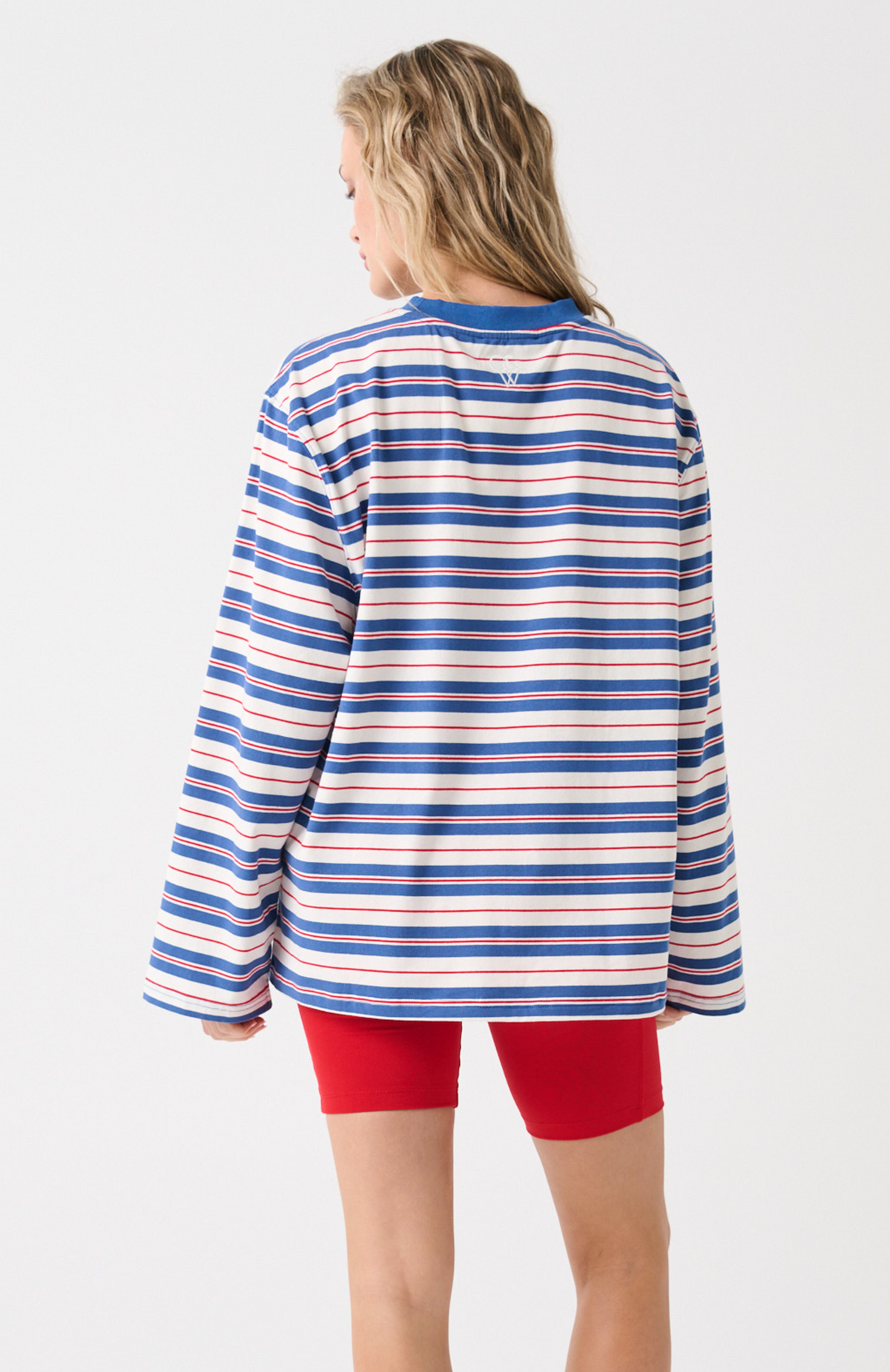 Carter Long Sleeve - Red/Slate Stripe - image 5